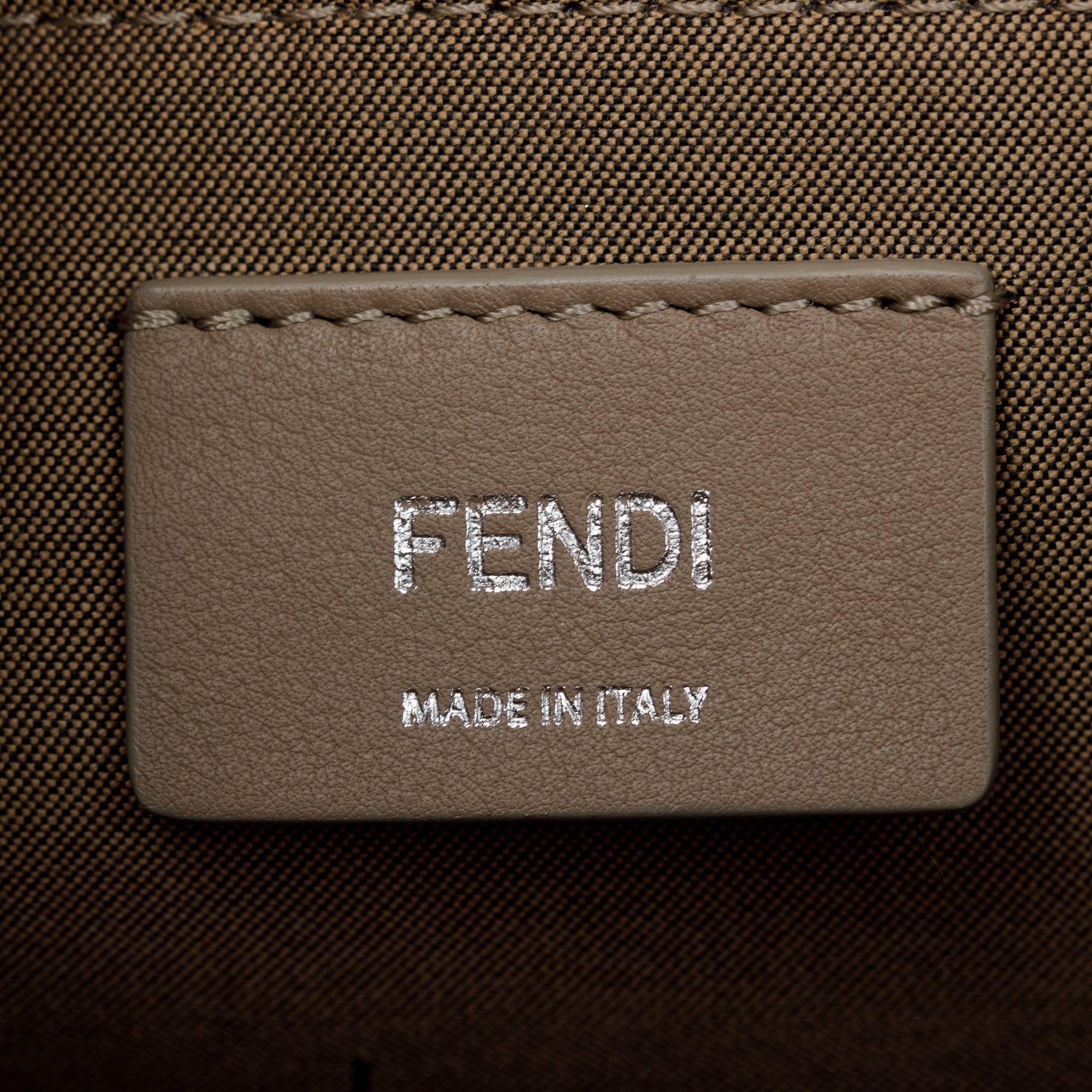 Fendi Taupe Calfskin Leather Large By the Way Handle Bag w/ Strap