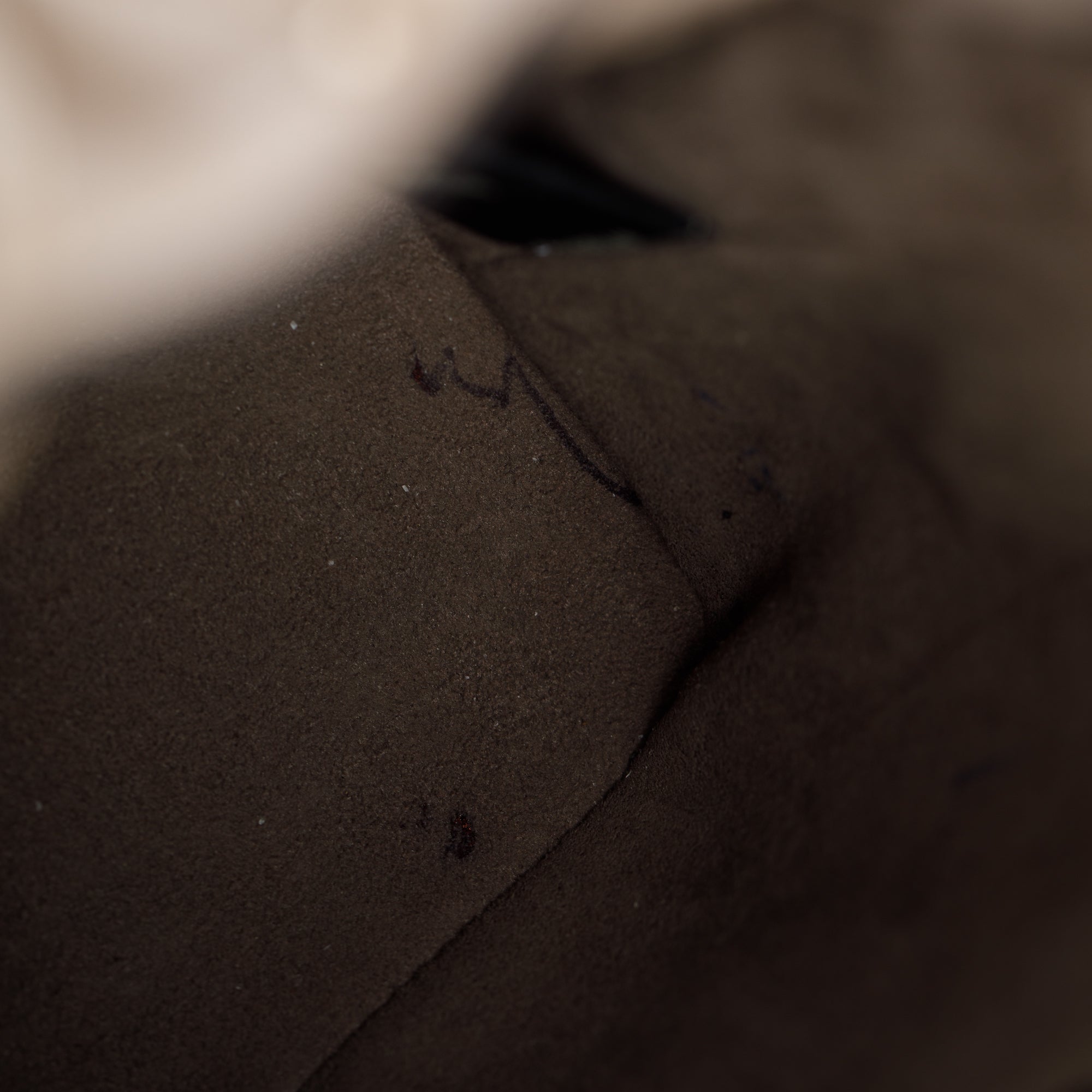 Fendi Taupe Calfskin Leather Mini Mon Tresor Bucket Bag w/ Strap & Box