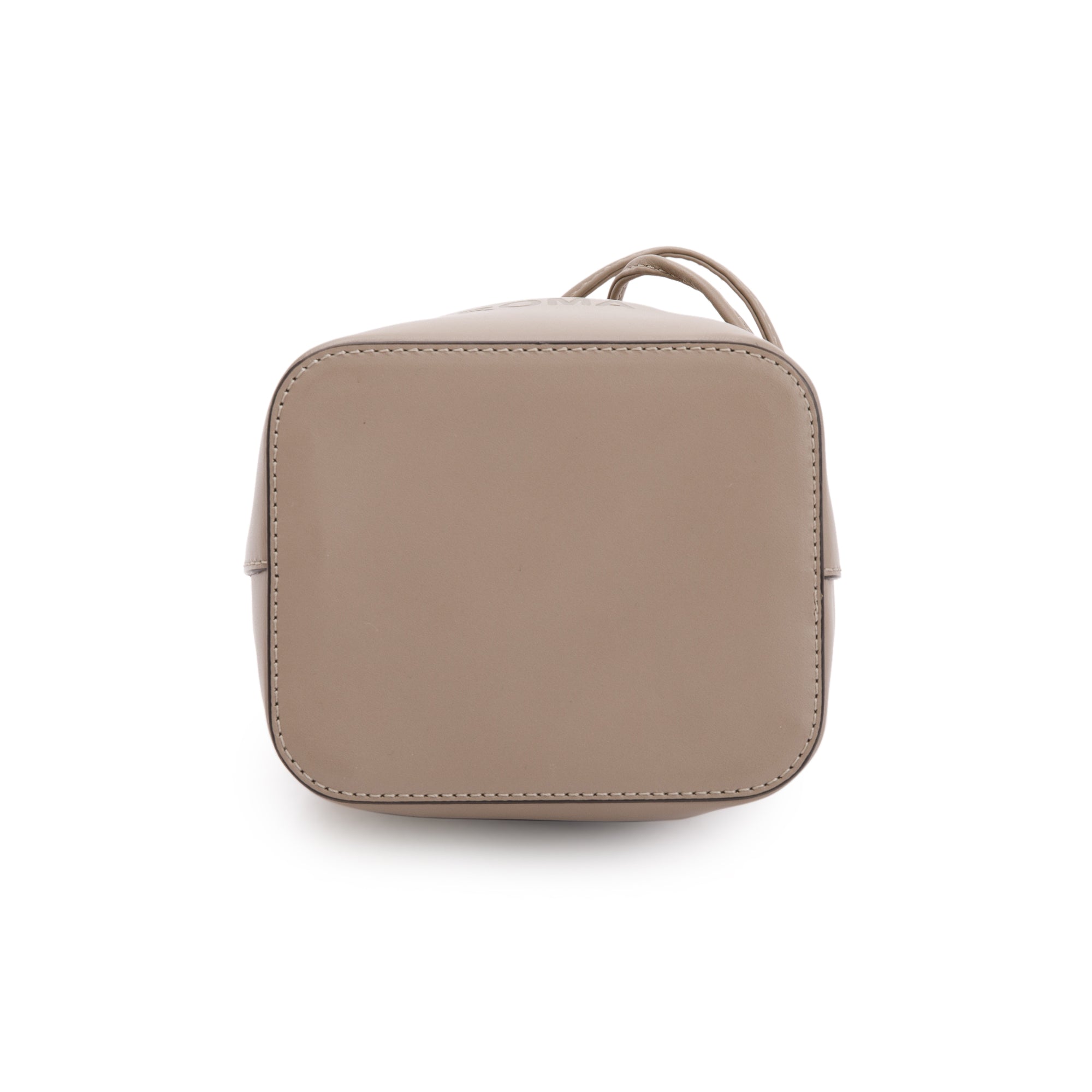 Fendi Taupe Calskin Leather Mini Mon Tresor Bucket Bag w/ Straps & Box