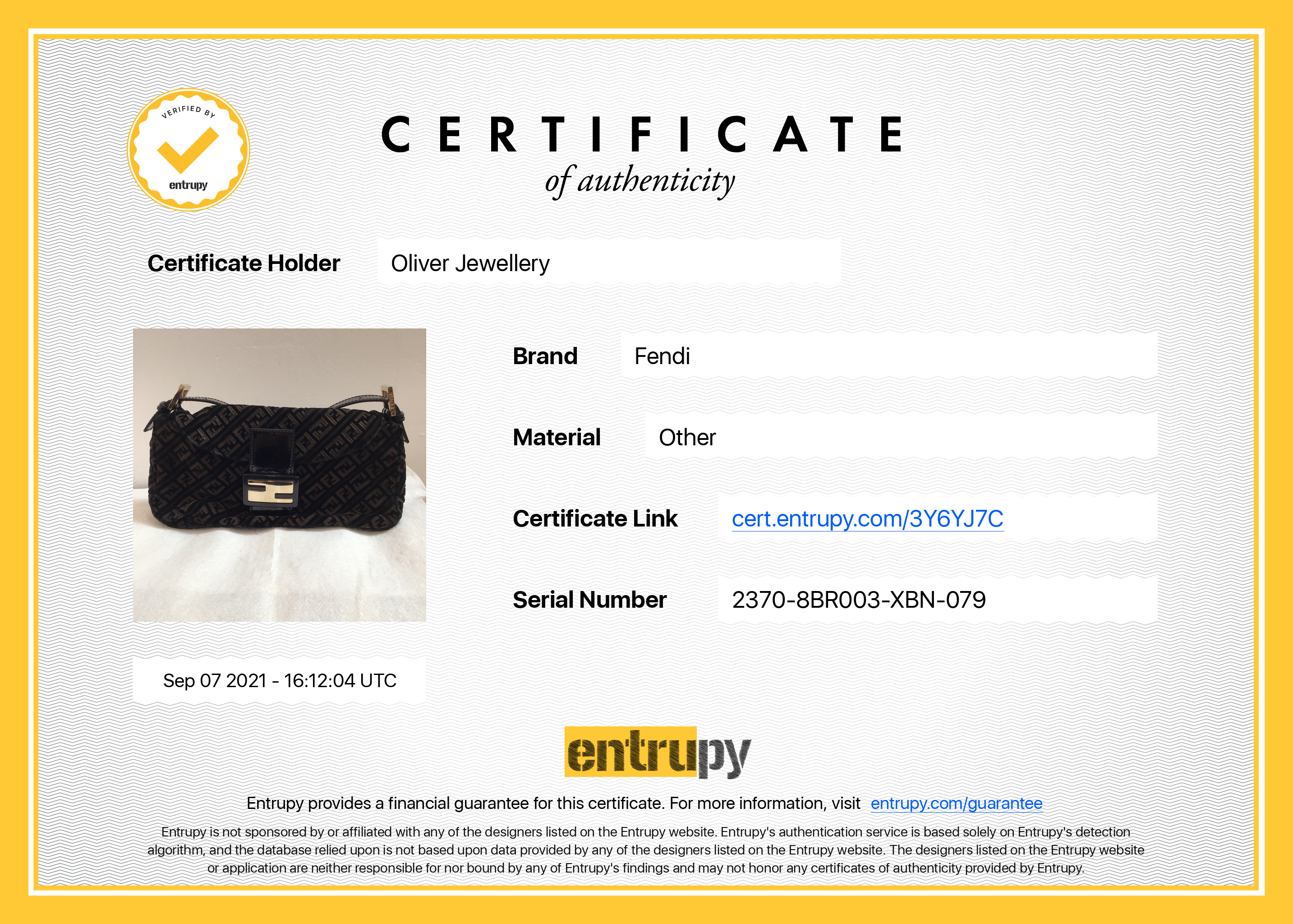 Fendi Vintage Velvet Zucca Resin Baguette Flap Bag