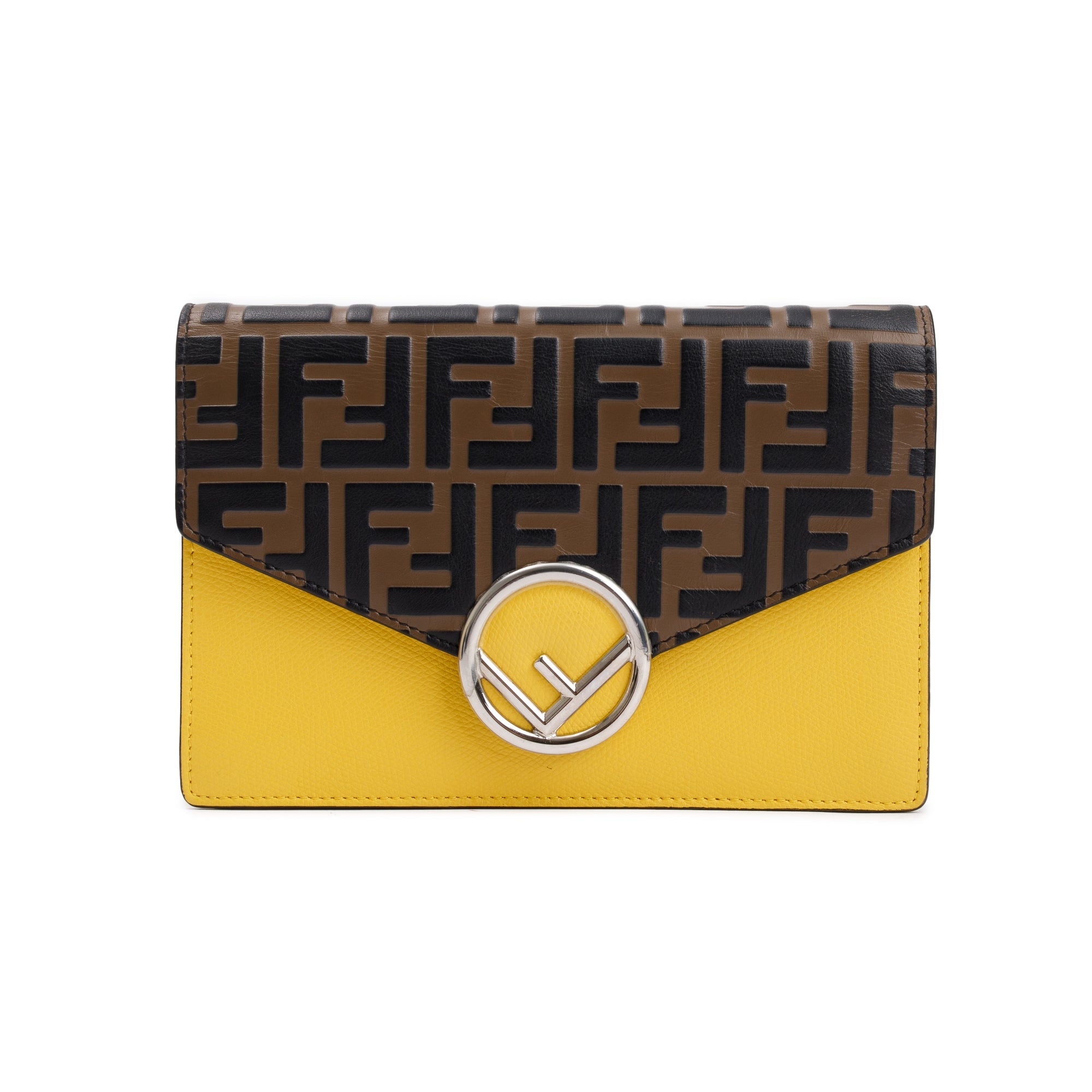 Fendi Vitello Cruise F is Fendi FF 1974 Medium Enveope Wallet on Chain