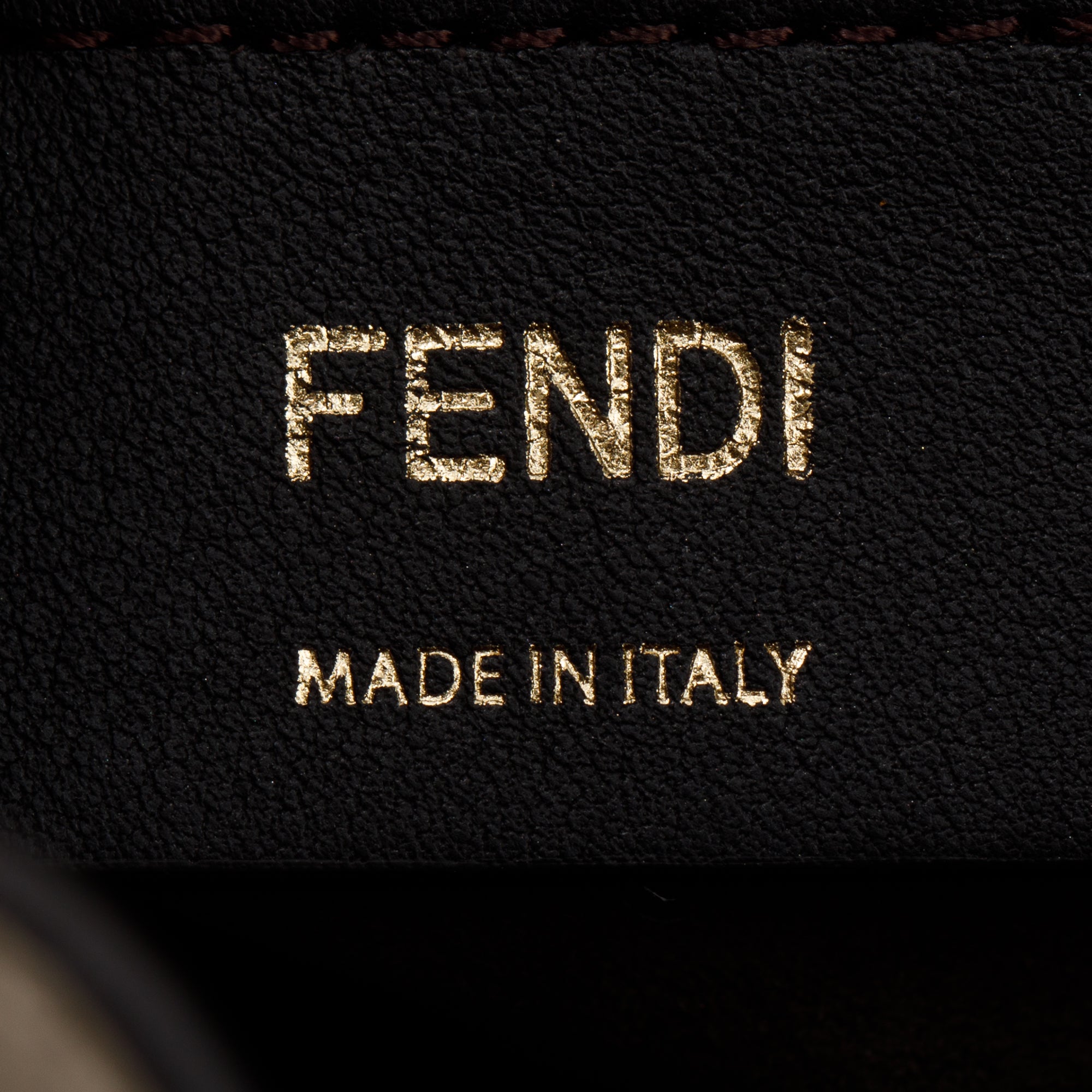 Fendi White Calskin Mini Mon Tresor Bucket Bag w/ Strap