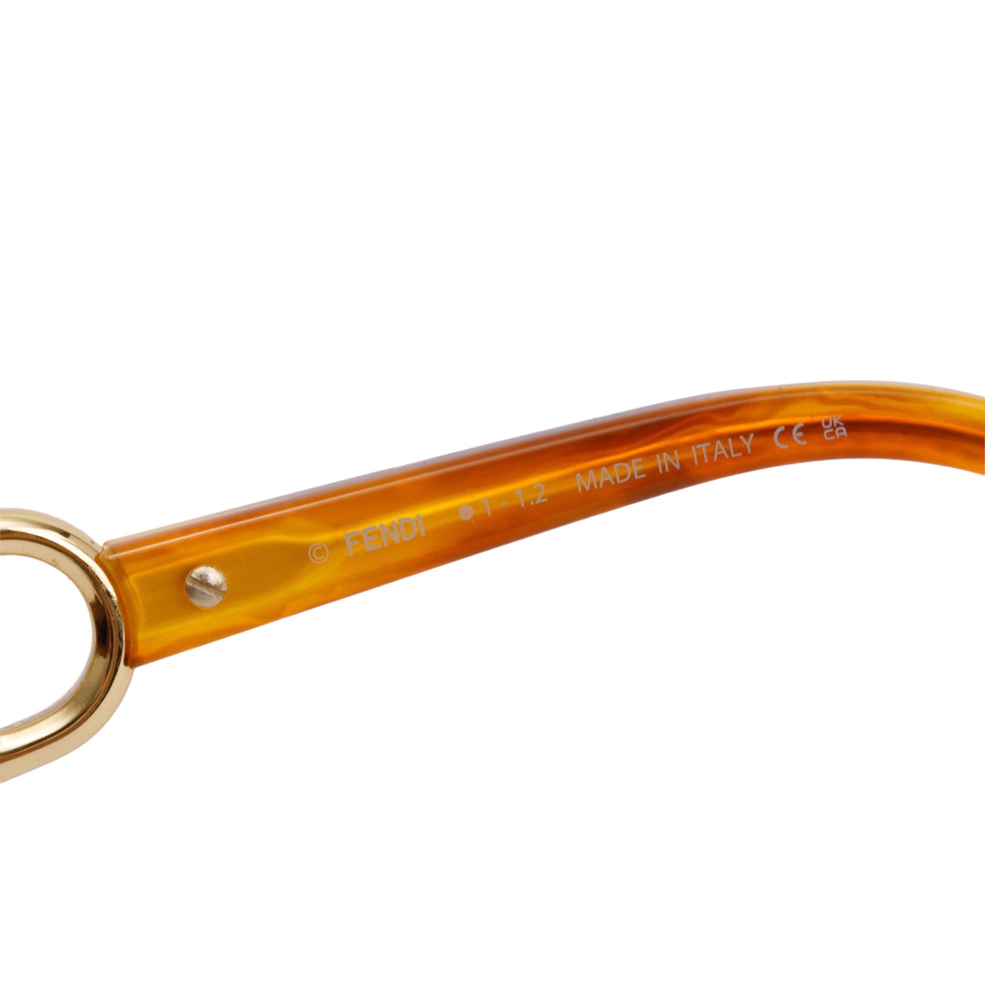 Fendi x Versace FE40054I Havana Acetate Fendace Oval Sunglasses