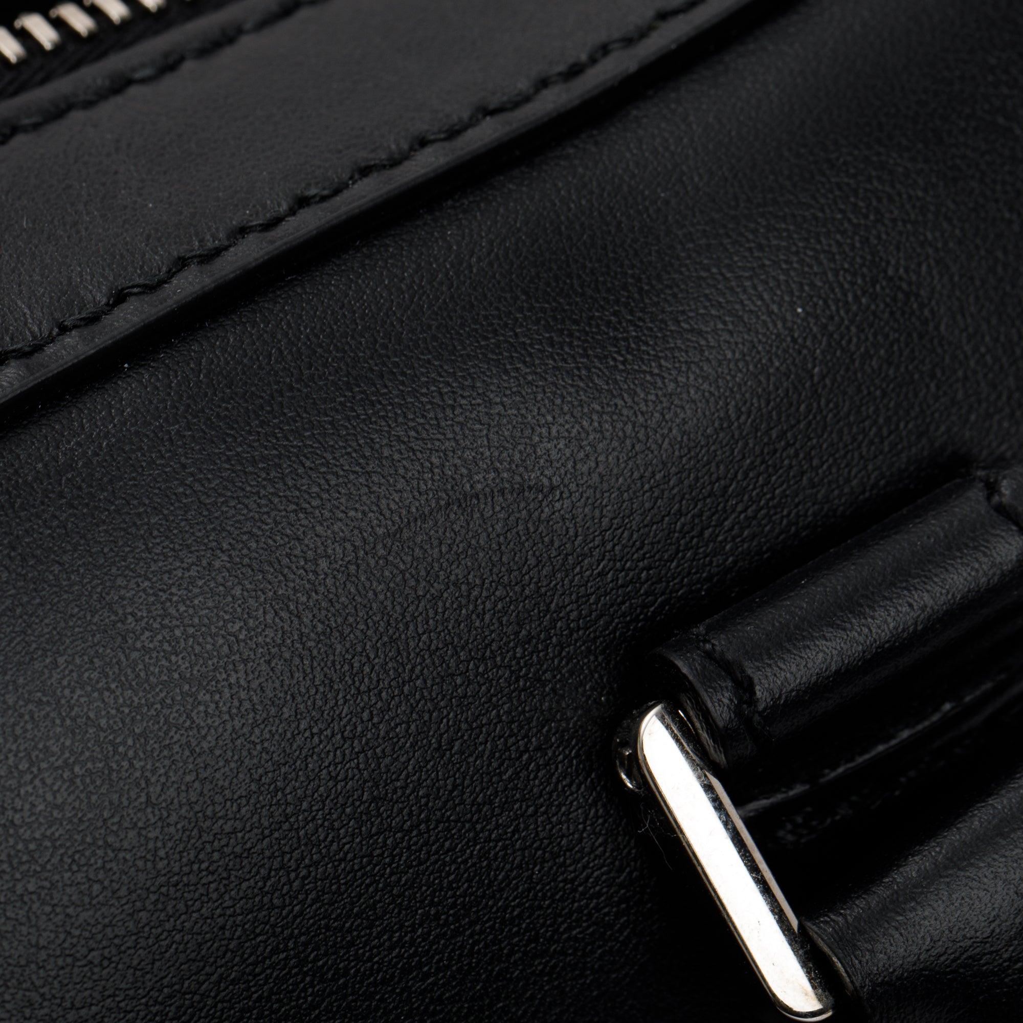 Ferragamo Black Calfskin Leather Computer Briefcase