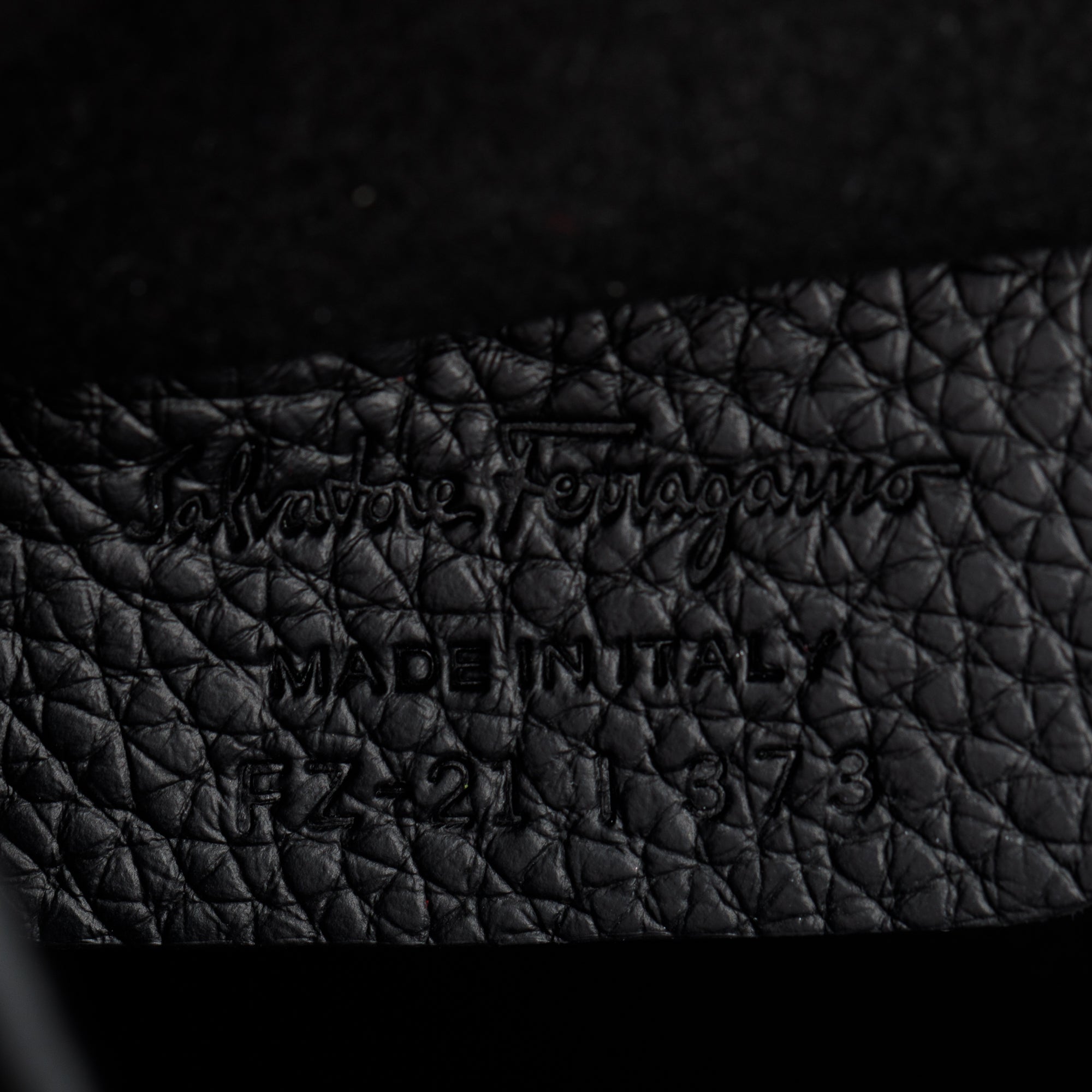 Ferragamo Black Calfskin Leather Small Gancini Backpack