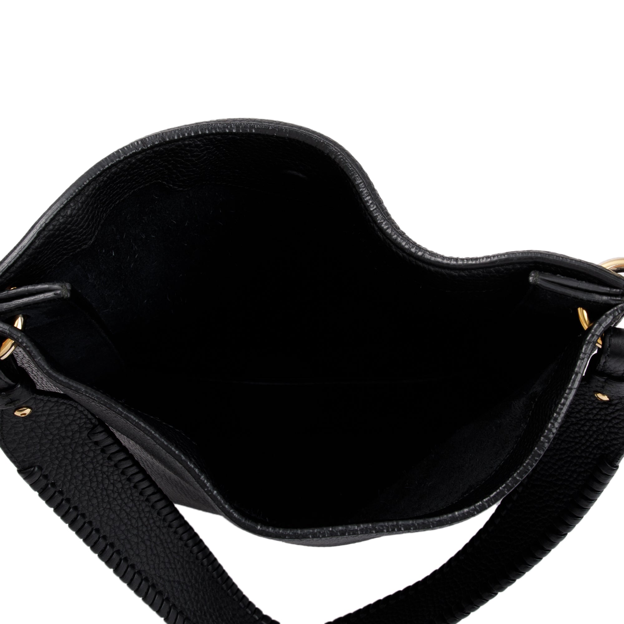 Ferragamo Black Gancio Leather Shoulder Bag