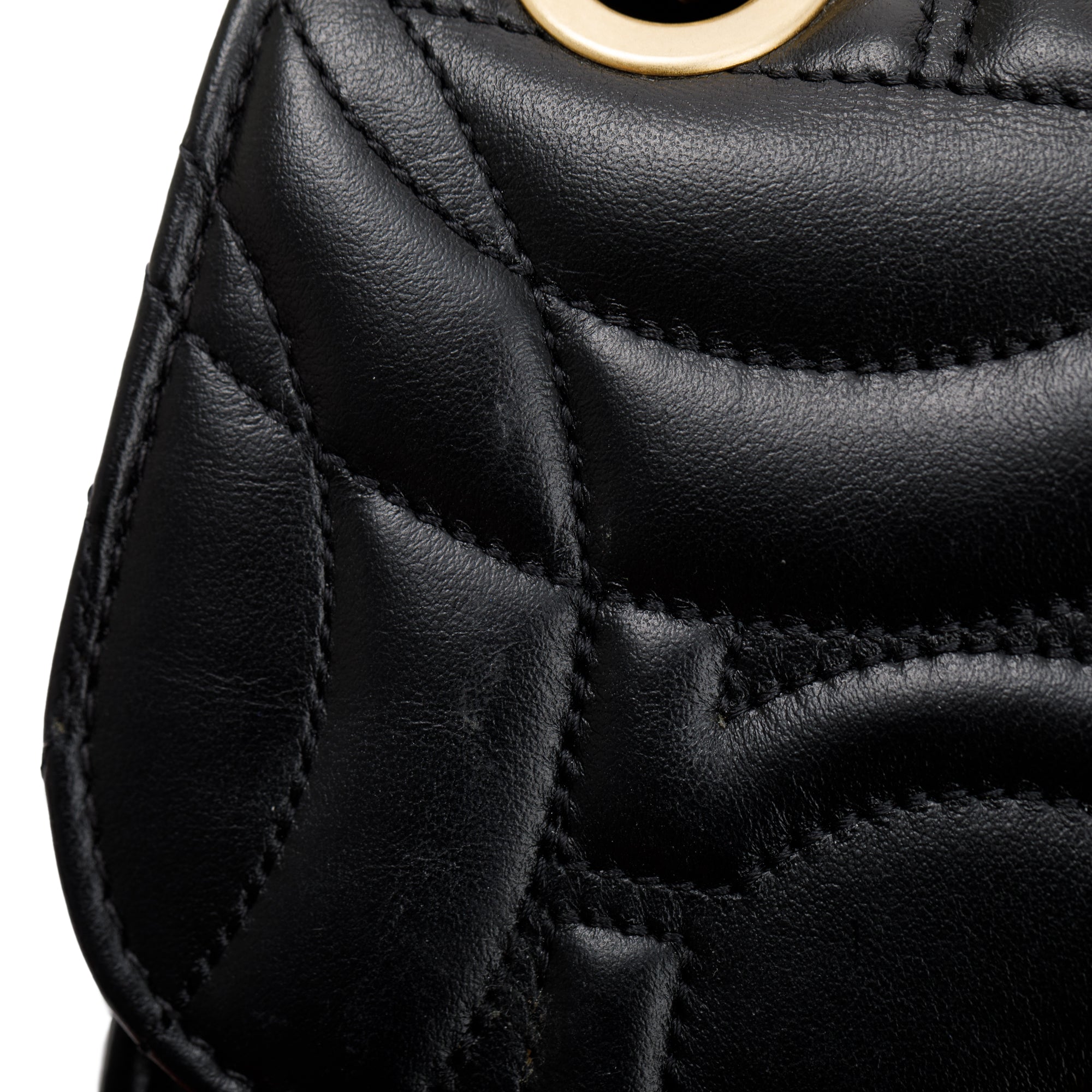 Ferragamo Black Ganicini Quilted Calfskin Leather Shoulder Bag w/ Box