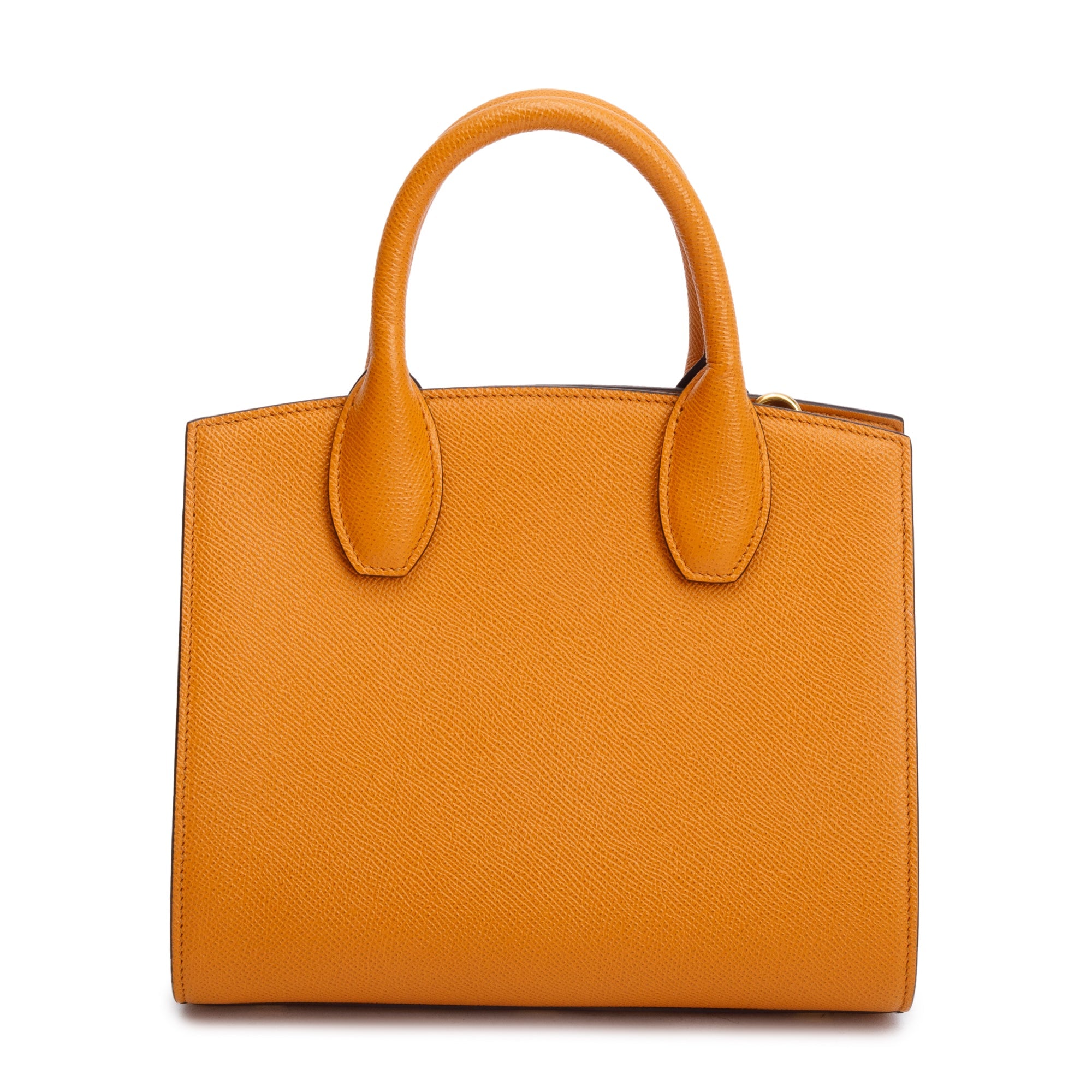 Ferragamo Olivello Calfskin Leather Small The Studio Box Bag w/ Strap & Box