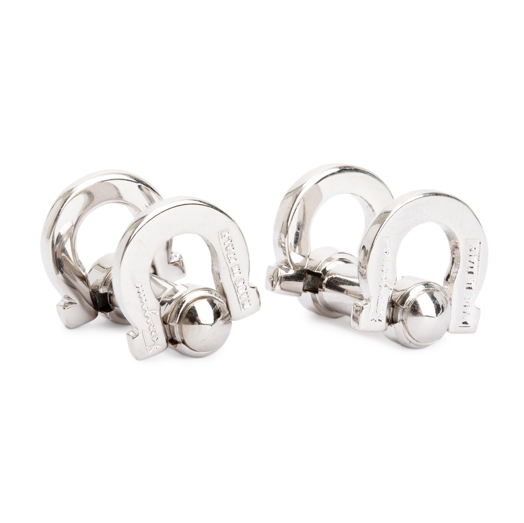 Ferragamo Palladium Plated Gancini Cufflinks