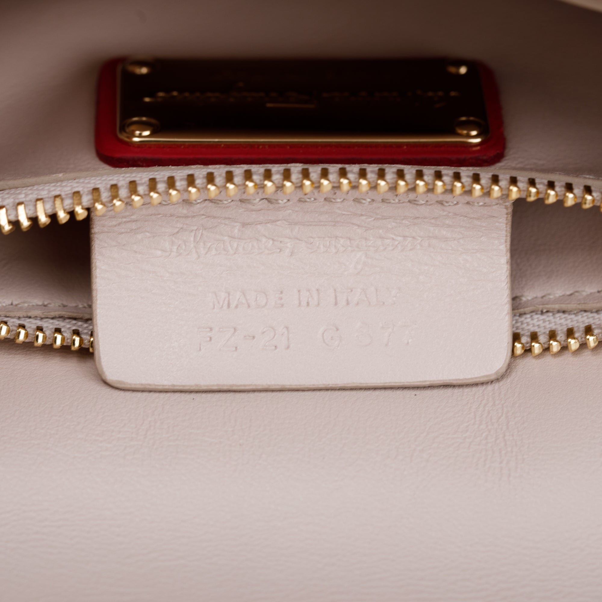 Ferragamo Pink Calfskin Leather Mini Vara Rainbow Crossbody Bag