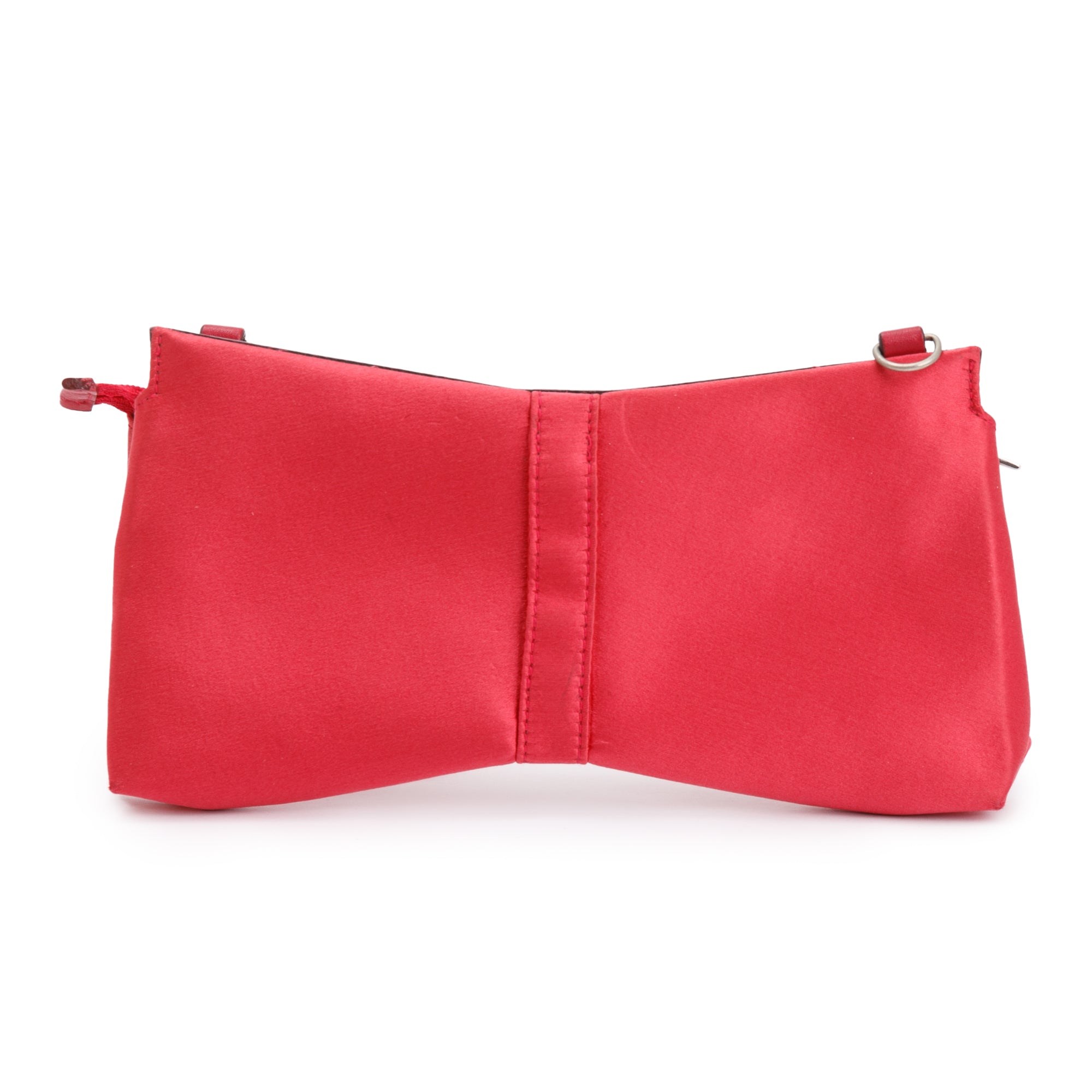 Ferragamo Pink Satin Bow Accent Crossbody