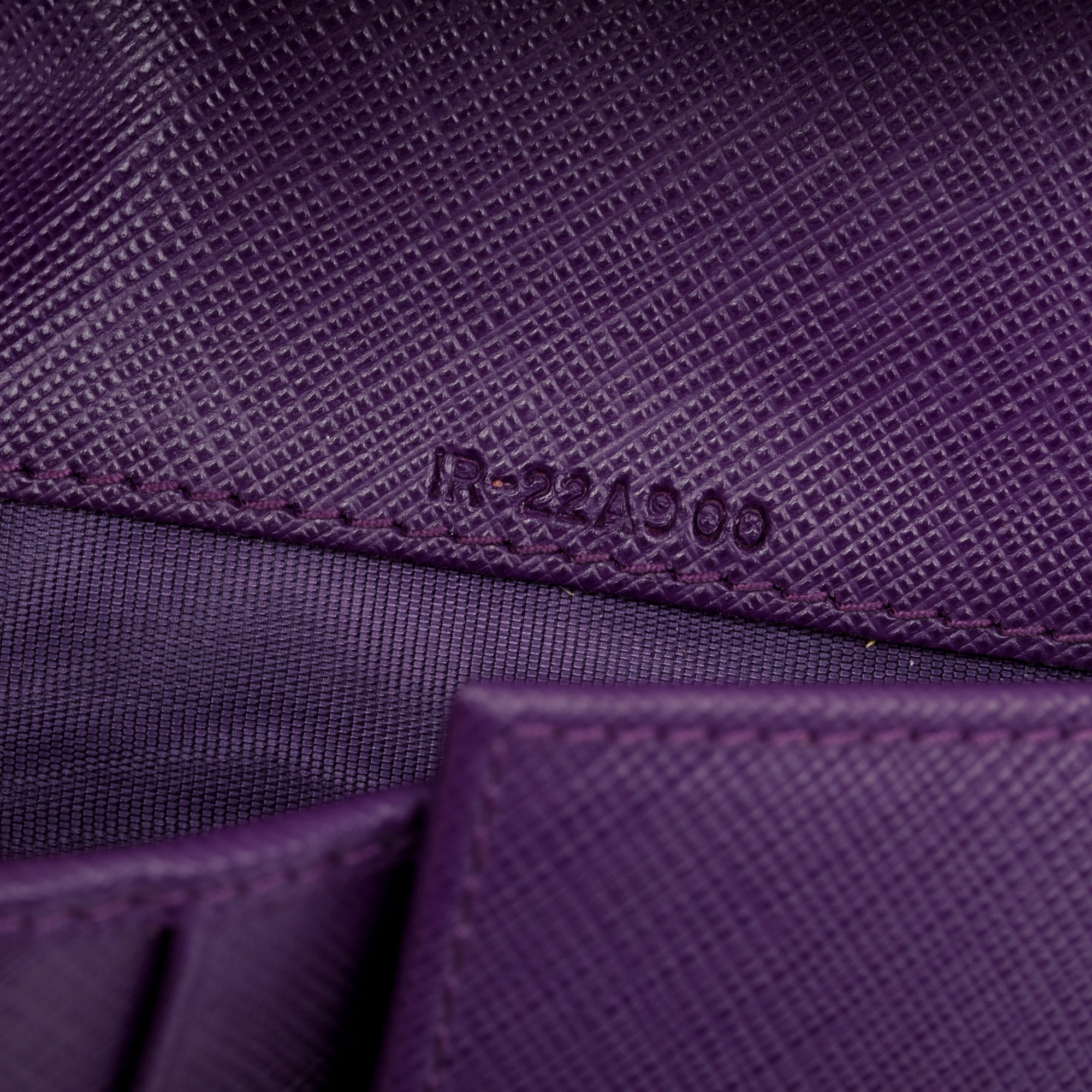 Ferragamo Purple Leather Vera Bow Continental Flap Wallet