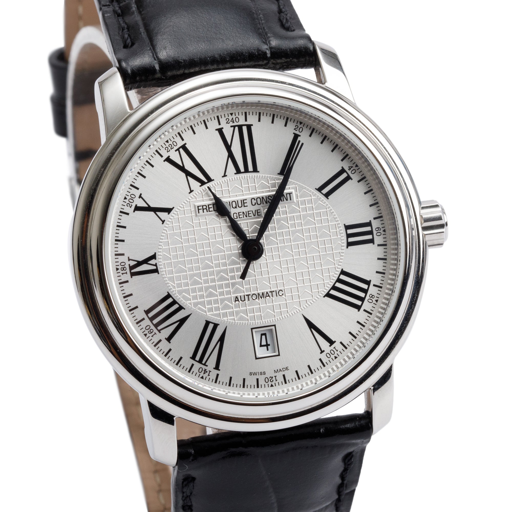 Frederique Constant Stainless Steel Classics Index 40 MM Automatic Watch w/ Box & Papers