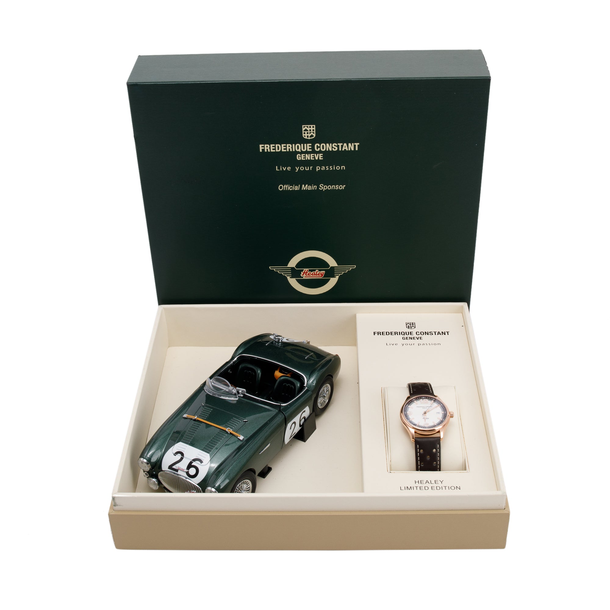 Frederique Constant Vintage Rally Healy 40MM Automatic Watch w/ Box & Paper