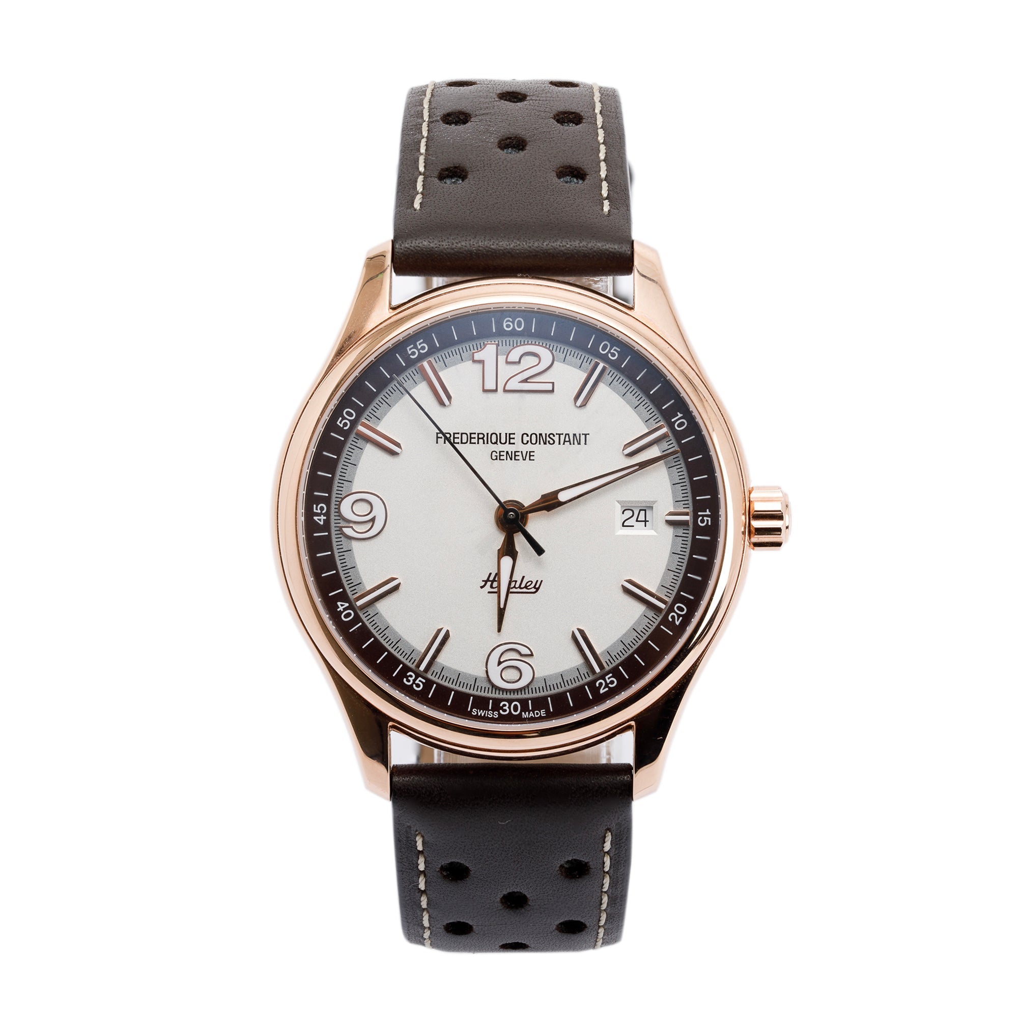 Frederique Constant Vintage Rally Healy 40MM Automatic Watch w/ Box & Paper