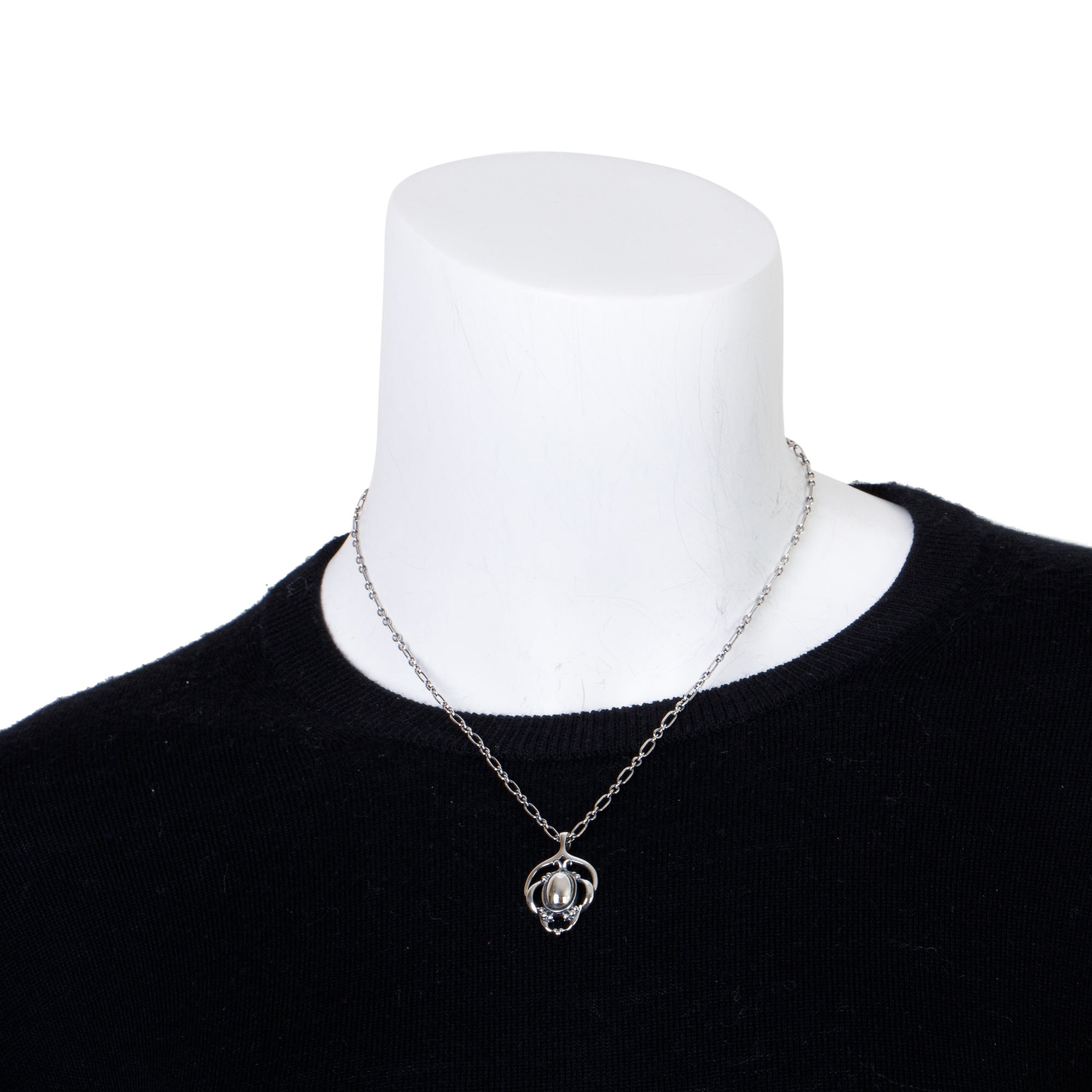 Georg Jensen Sterling Silver 2016 Heritage Pendant Necklace w/ Box