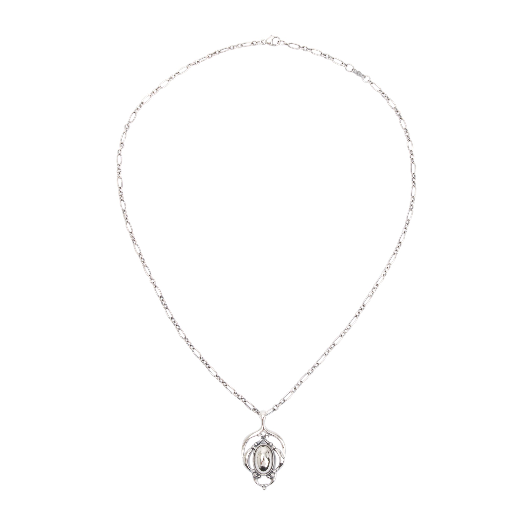 Georg Jensen Sterling Silver 2016 Heritage Pendant Necklace w/ Box