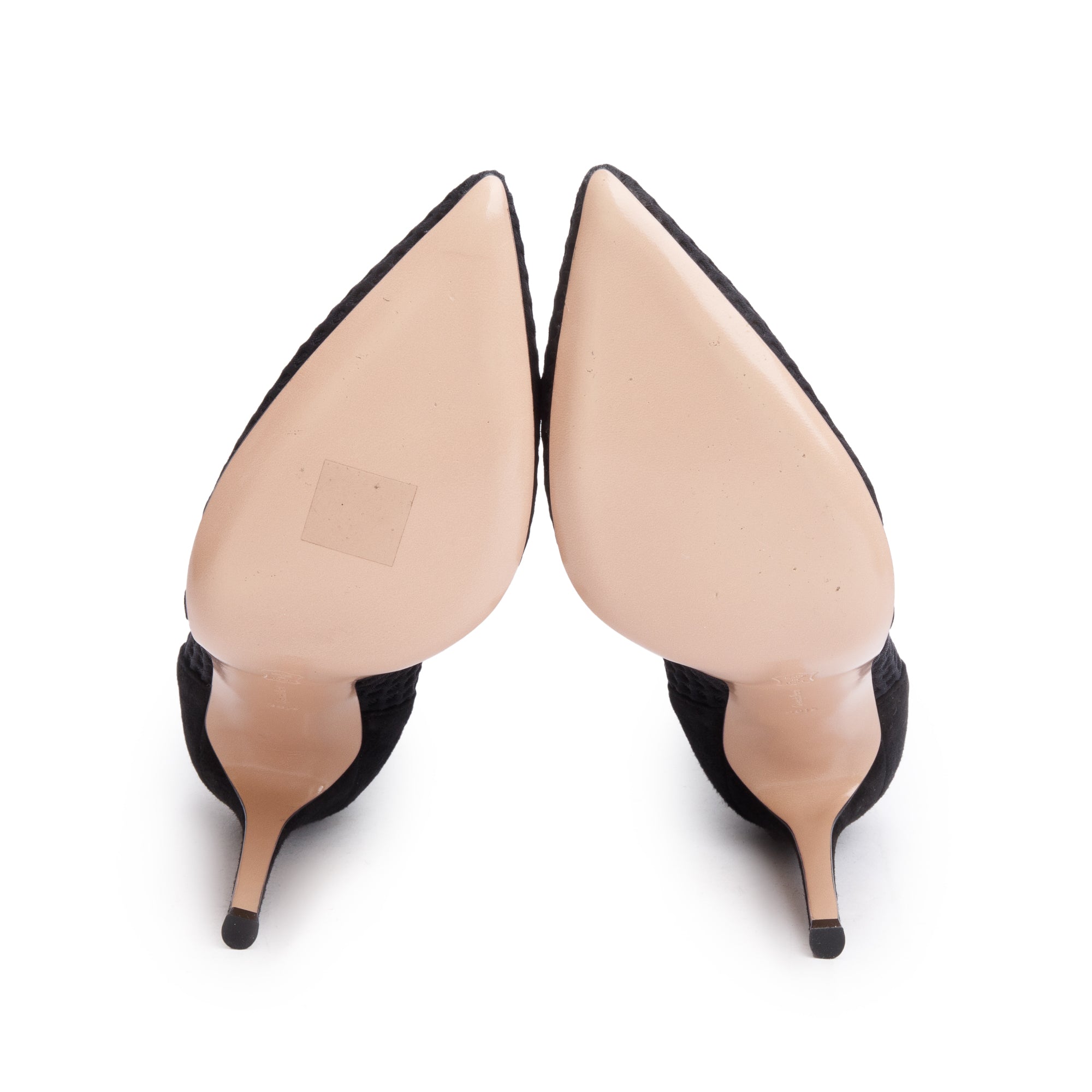 Gianvito Rossi Black Mesh Suede Vox Sock Knit Boots, Size 47 w/ Box