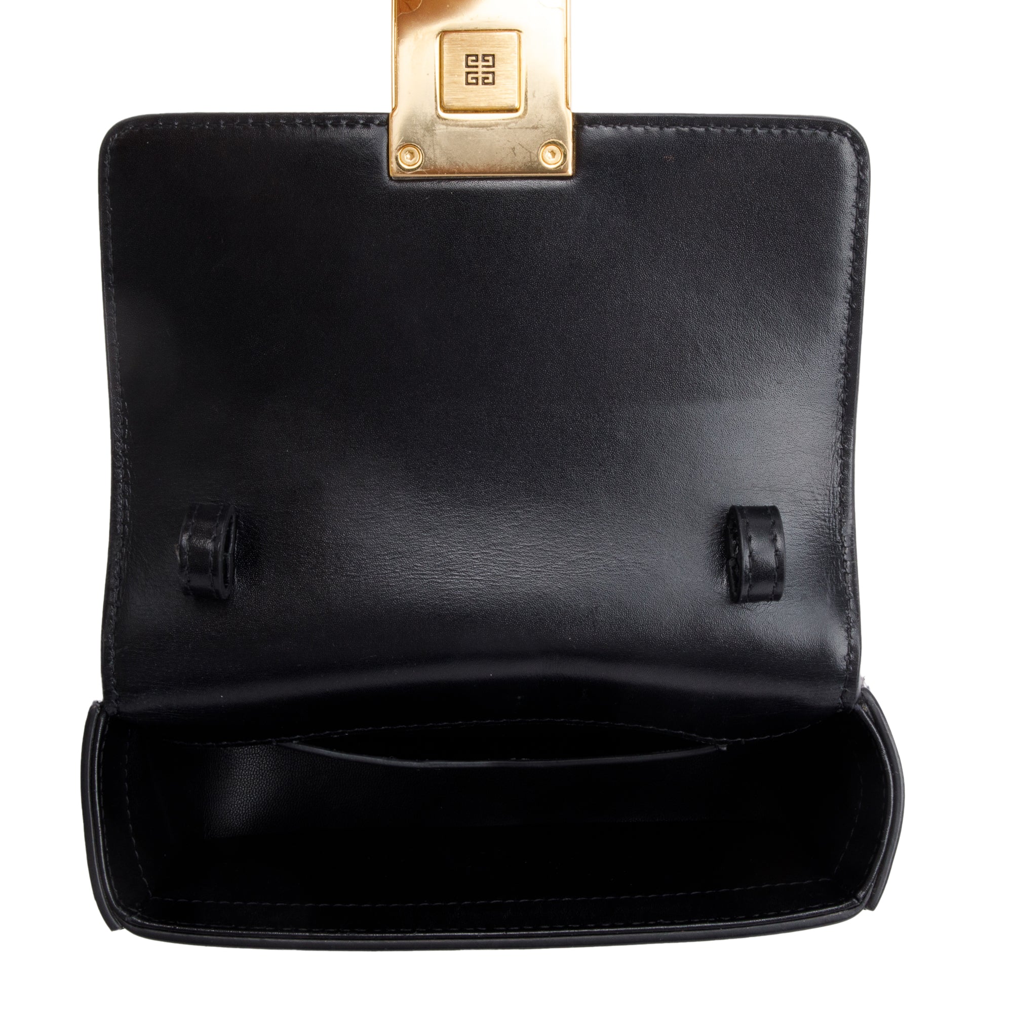 Givenchy 2021 Black Box Leather Small 4G Crossbody Bag