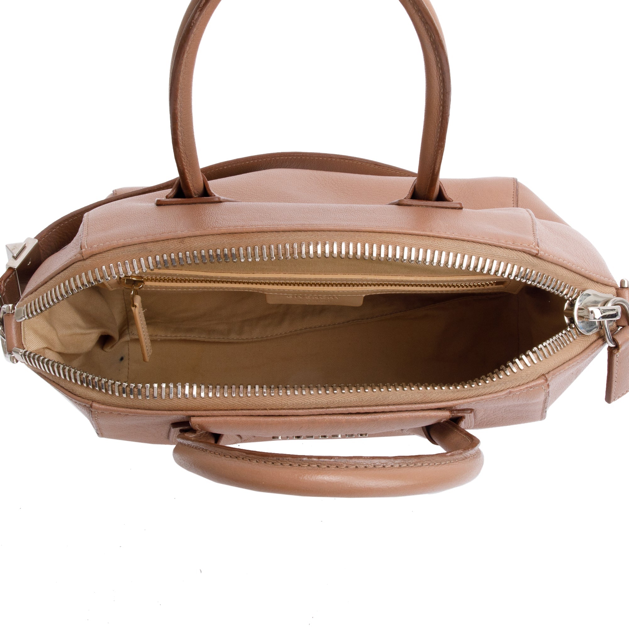 Givenchy Beige Sugar Goatskin Leather Small Antigona Bag