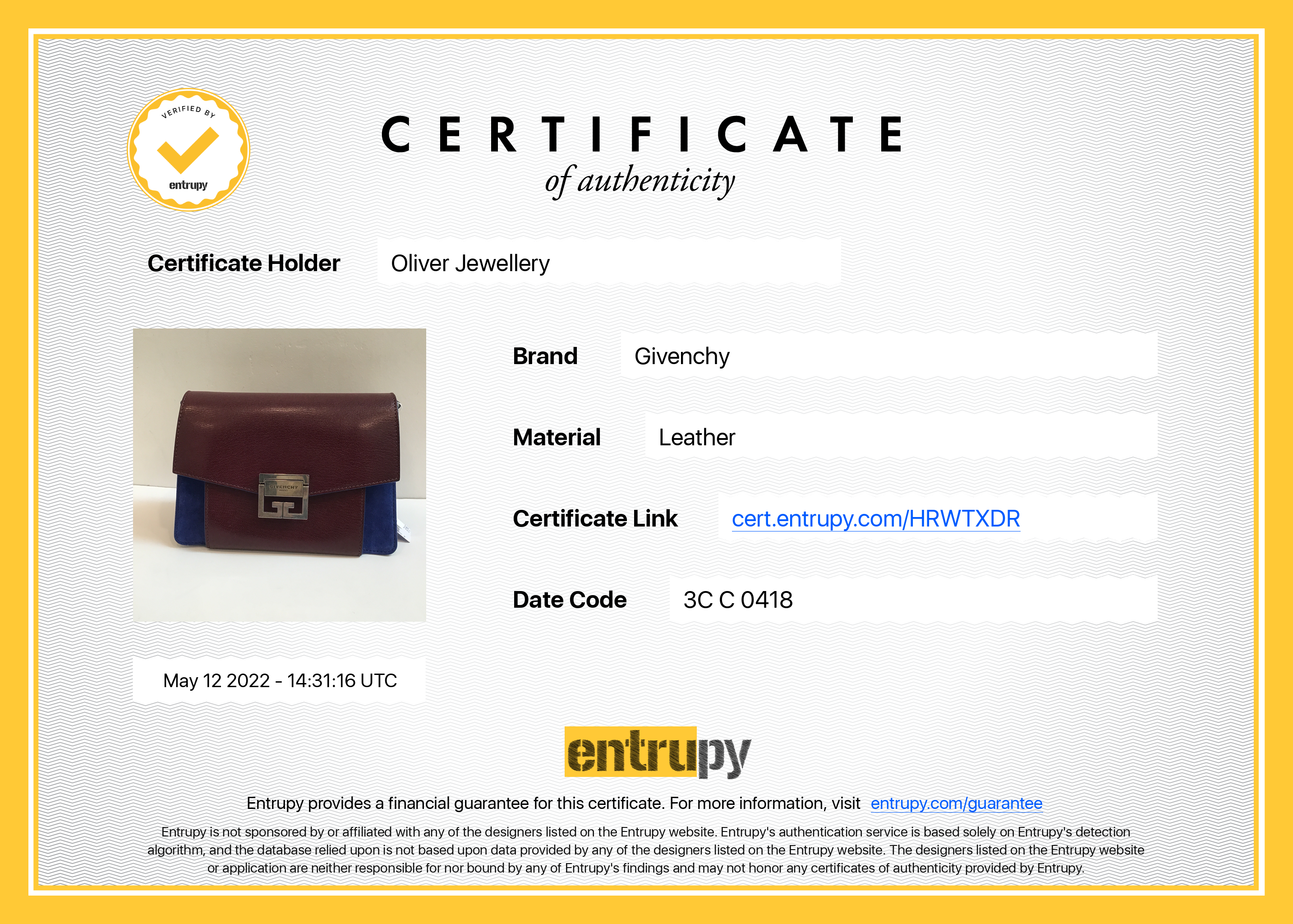 Givenchy Bicolor Small GV3 Flap Bag