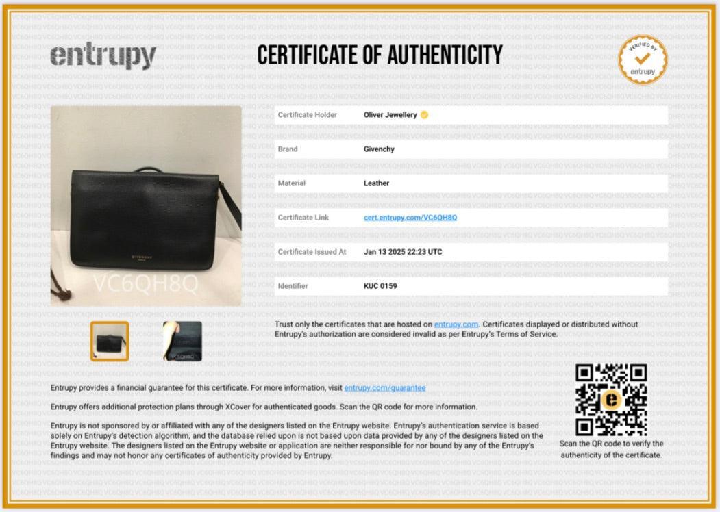 Givenchy Black Calf Leather Cross3 Crossbody Bag