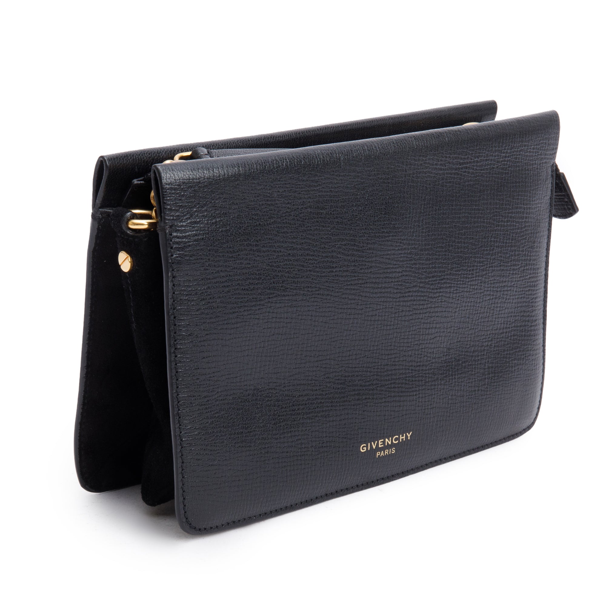 Givenchy Black Calf Leather Cross3 Crossbody Bag