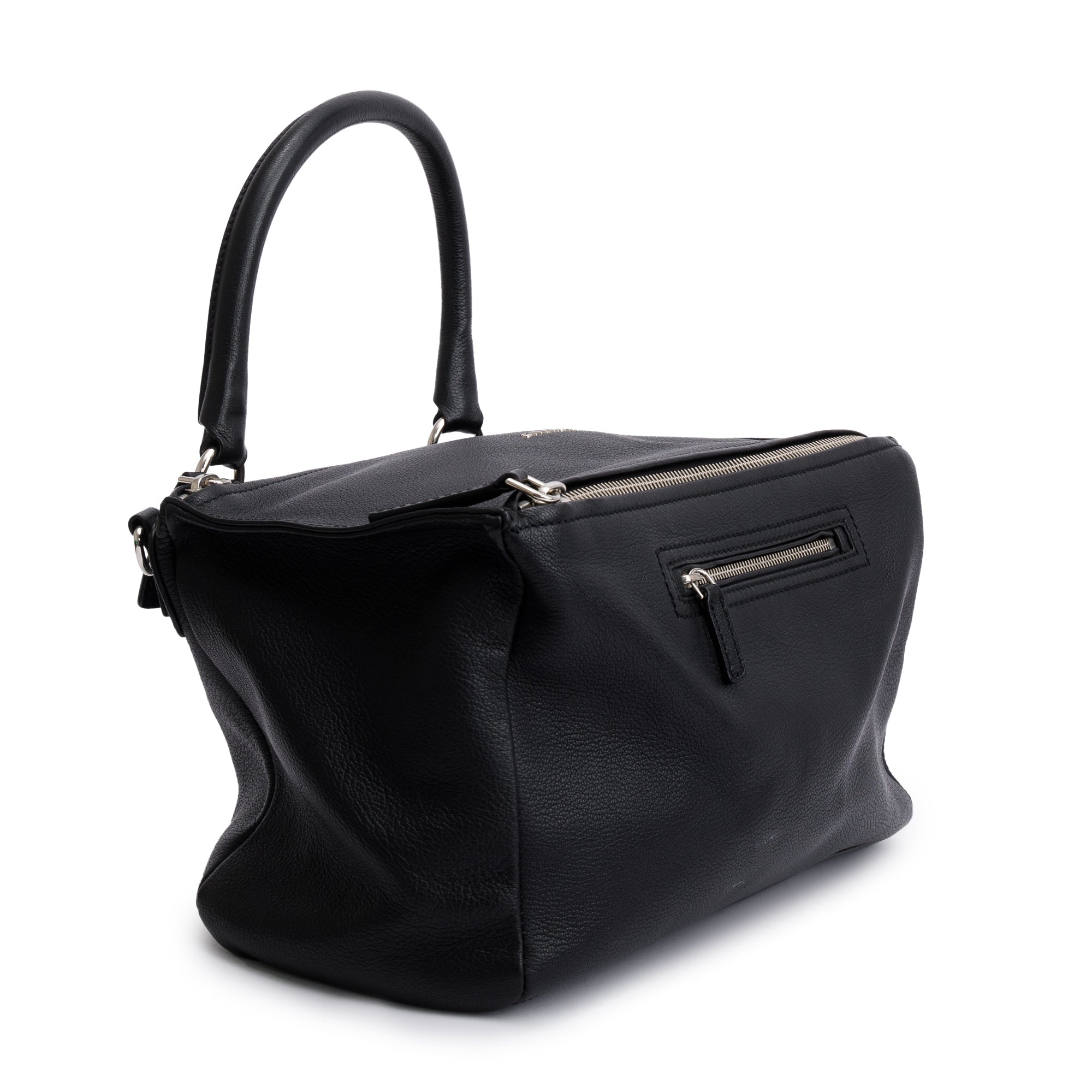 Givenchy Black Calfskin Leather Medium Pandora Leather Satchel