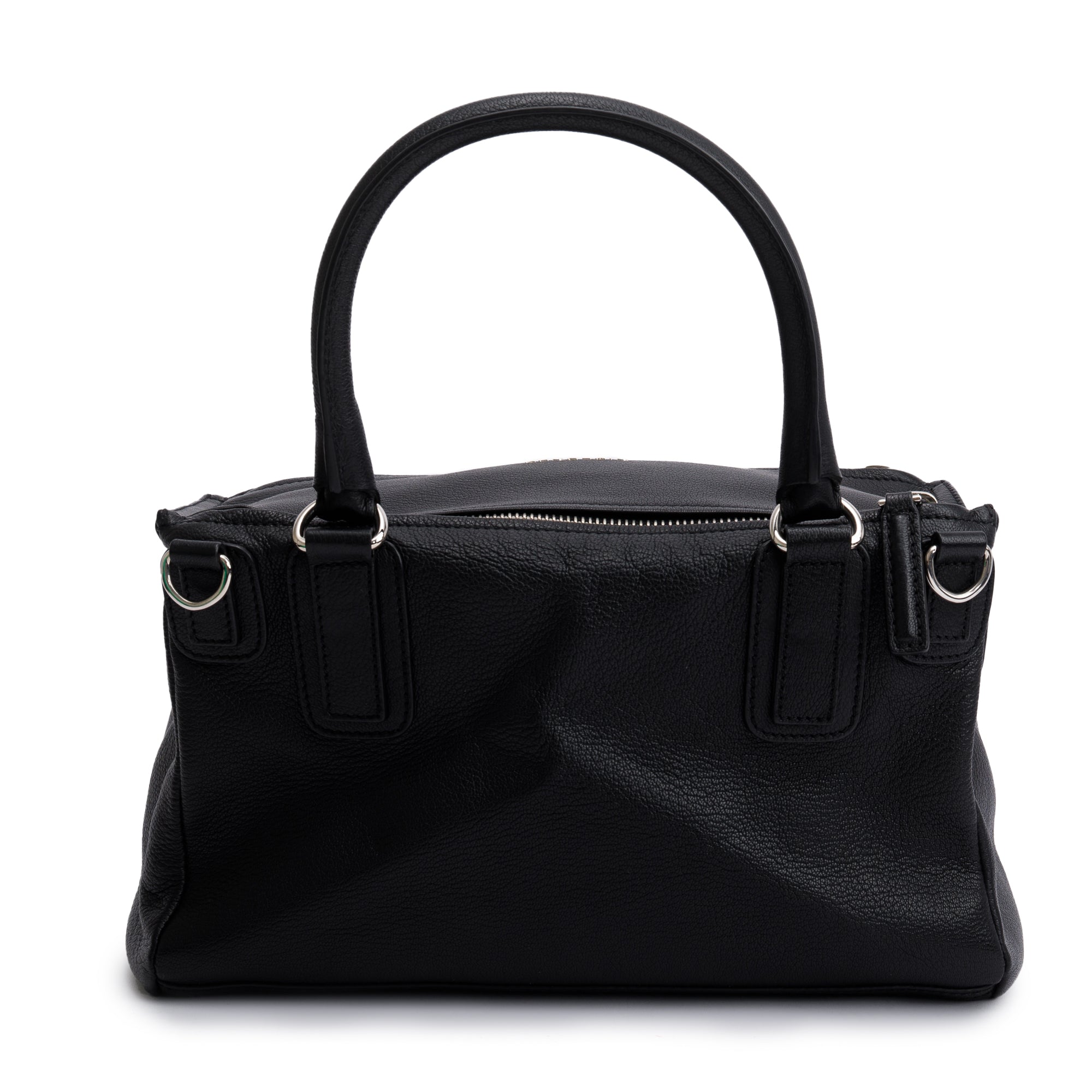 Givenchy Black Calfskin Leather Medium Pandora Leather Satchel