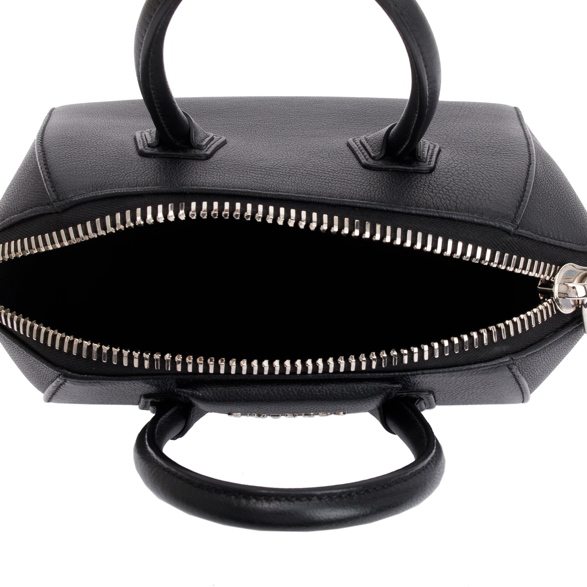 Givenchy Black Calfskin Leather Mini Antigona Bag w/ Strap