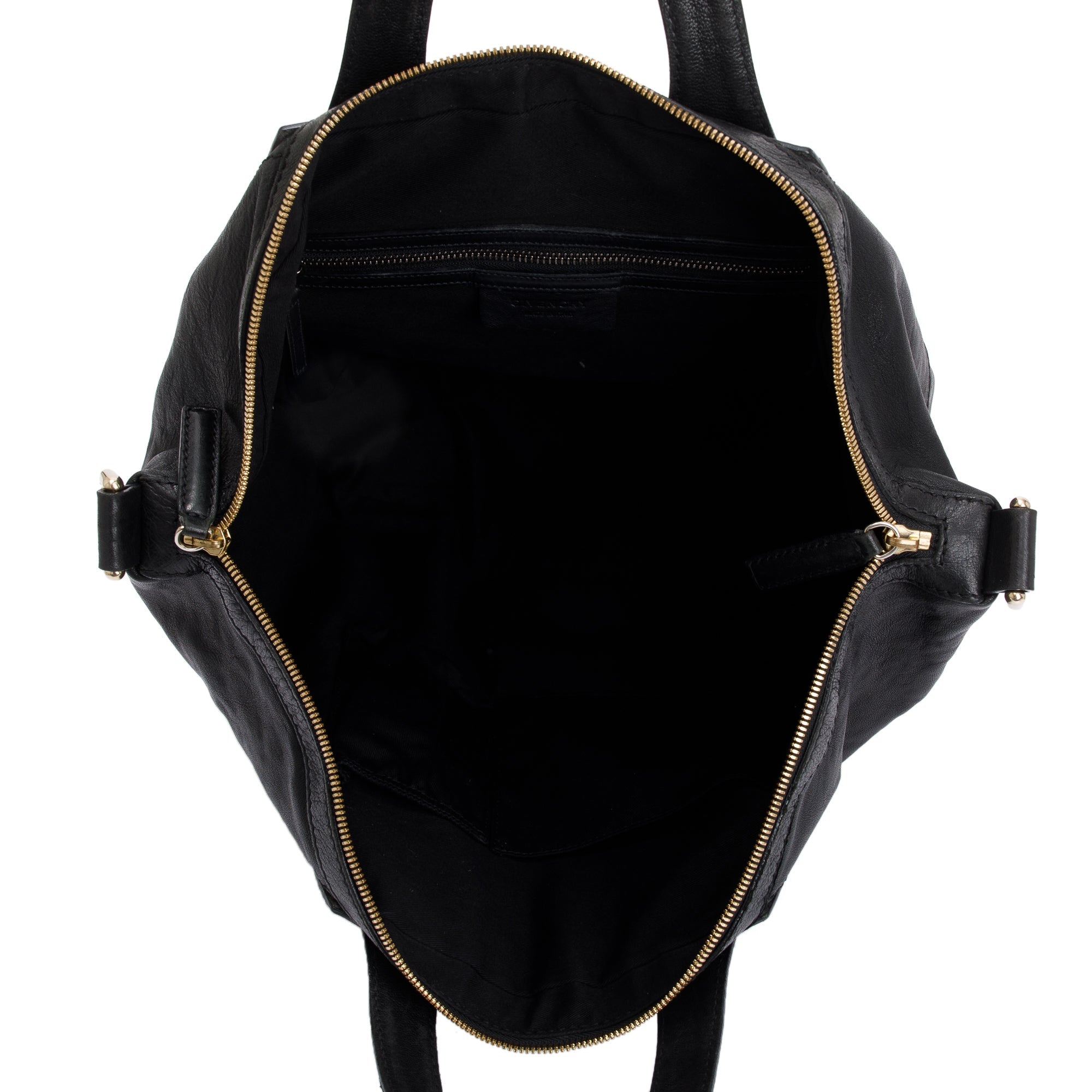 Givenchy Black Calfskin Leather Nightingale Tote w/ Strap