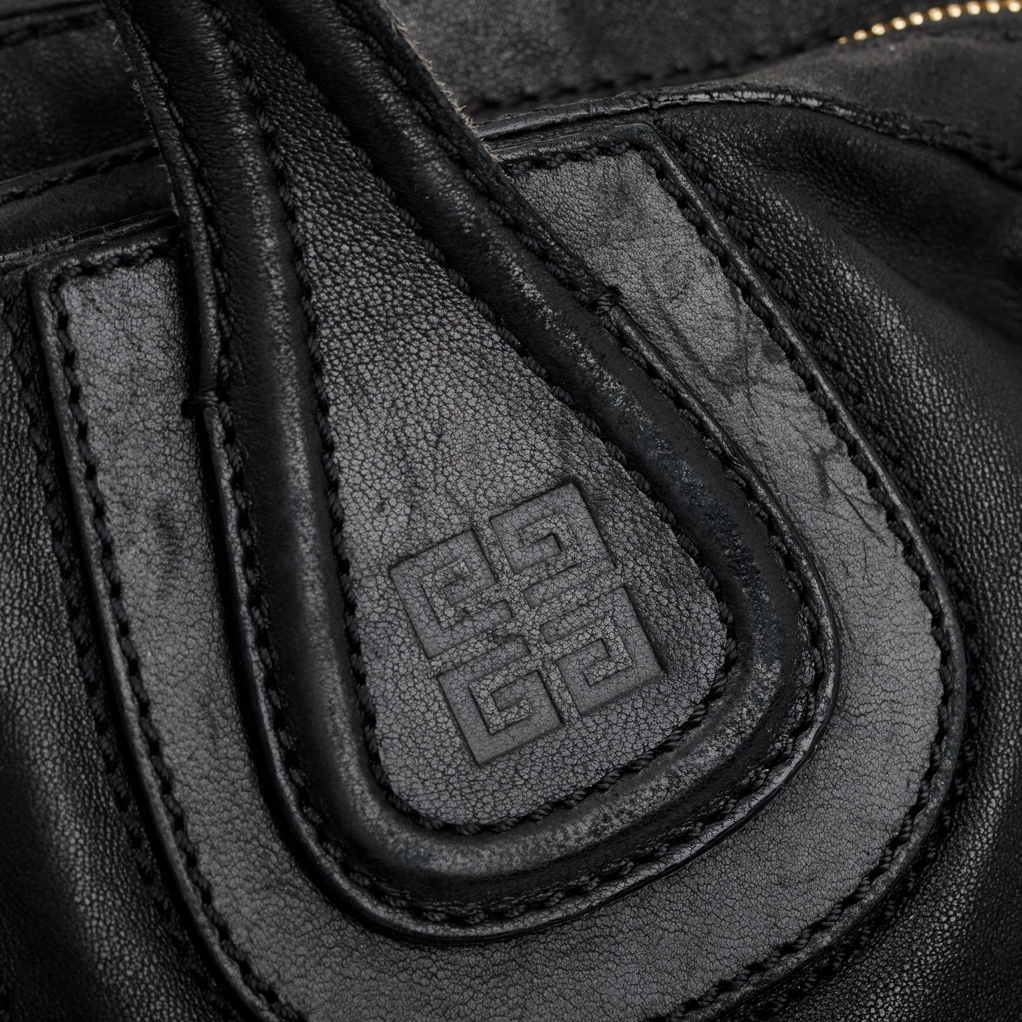 Givenchy Black Calfskin Leather Nightingale Tote w/ Strap