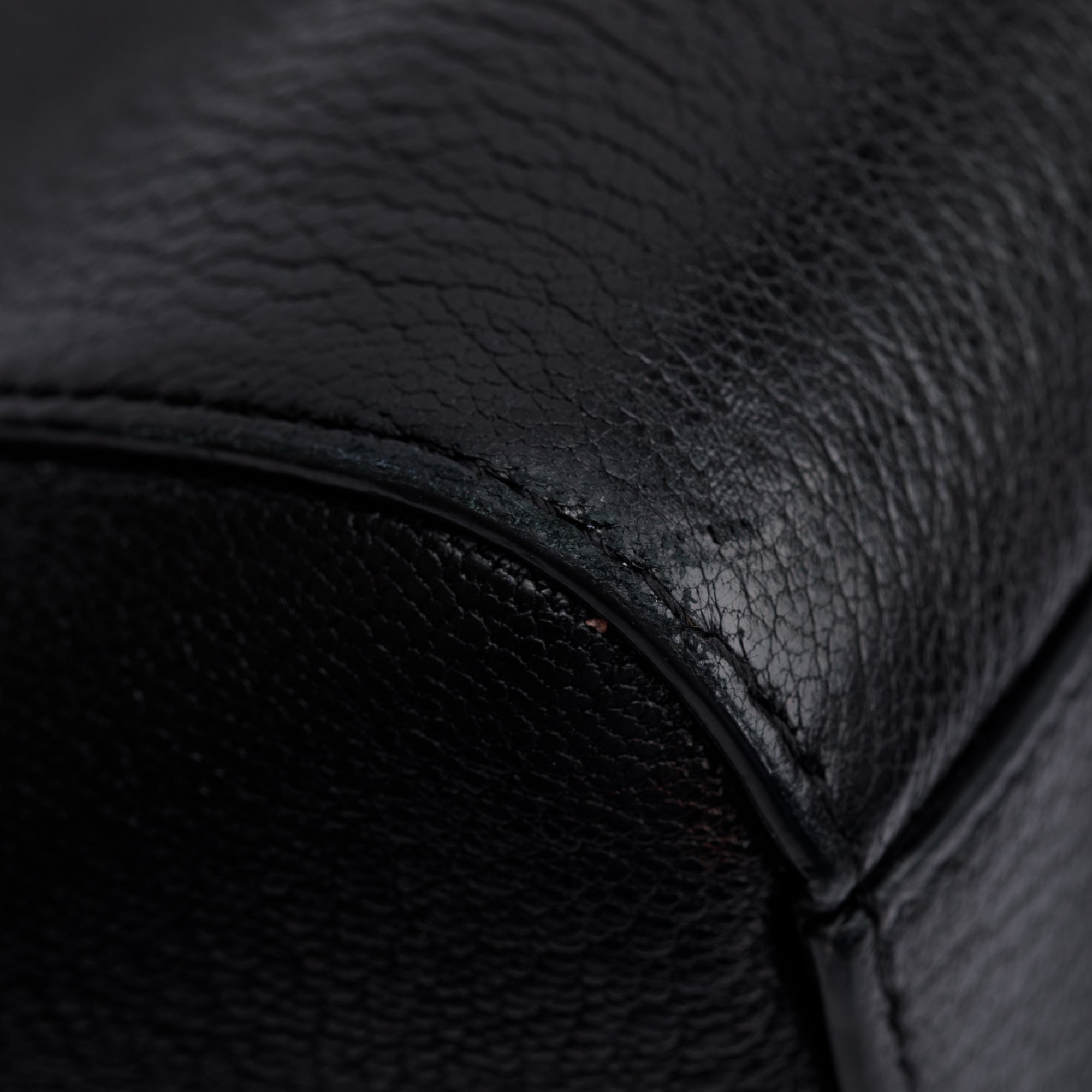 Givenchy Black Grained Calfskin Leather Medium Antigona Bag