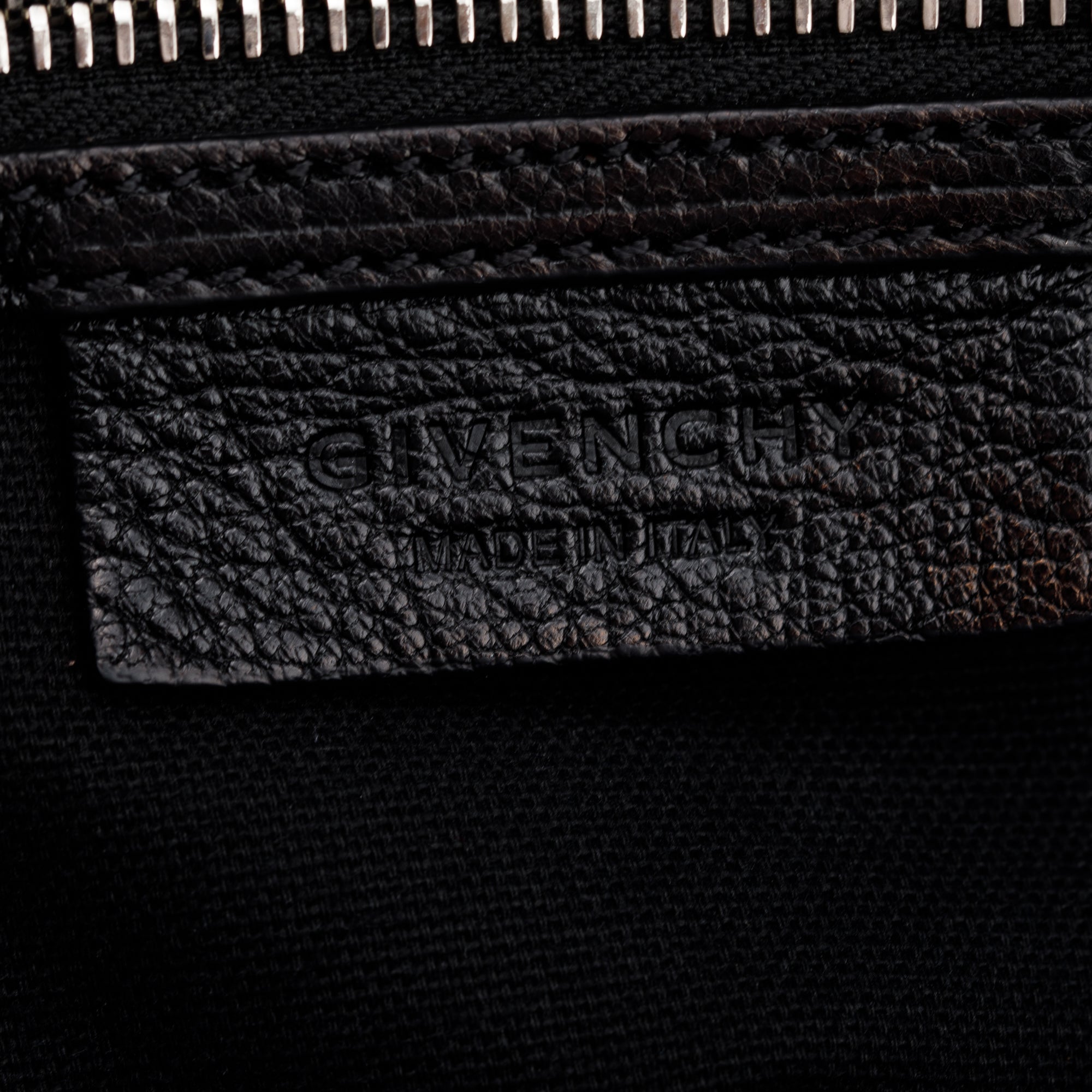 Givenchy Black Grained Calfskin Leather Medium Antigona Bag