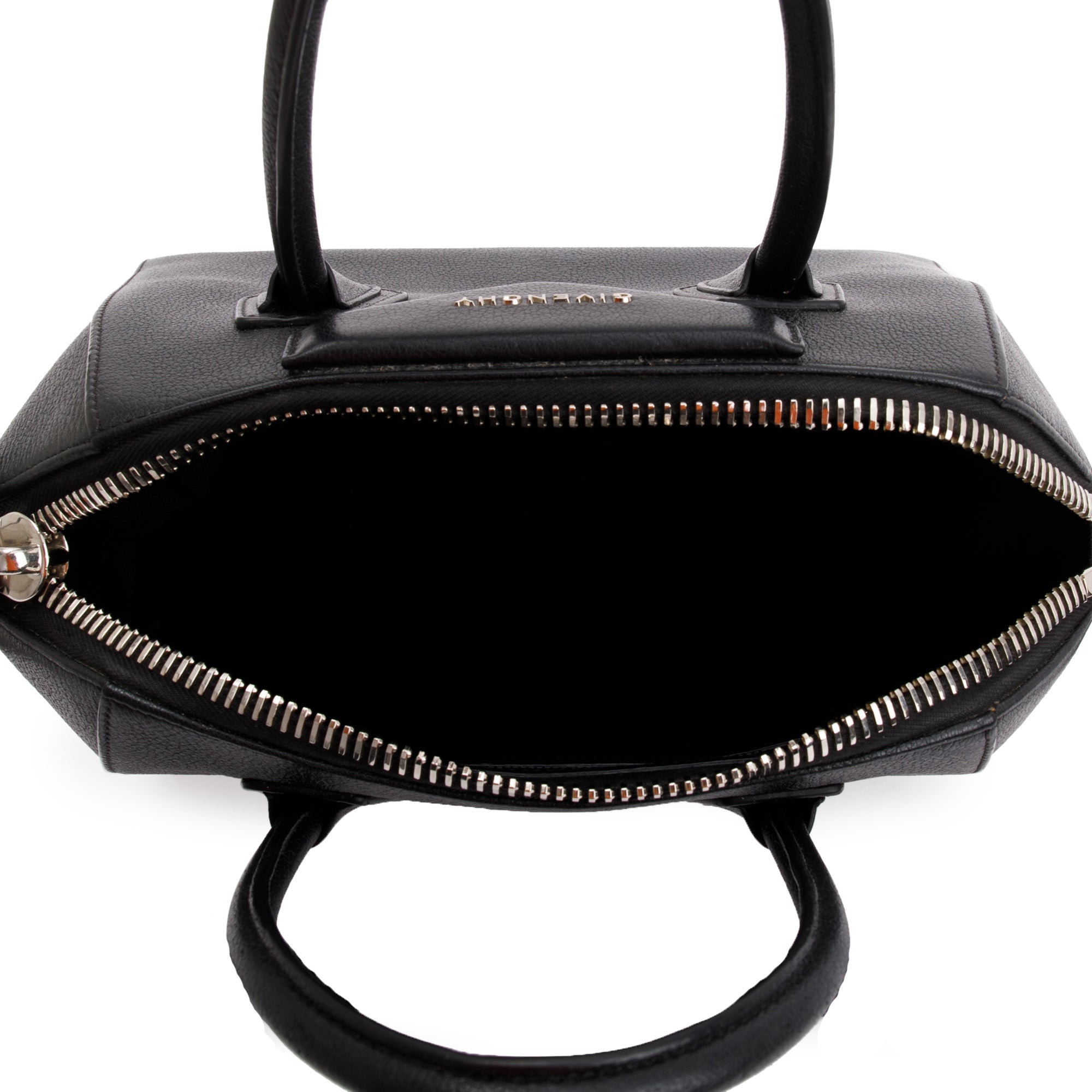 Givenchy Black Grained Calfskin Small Antigona Bag