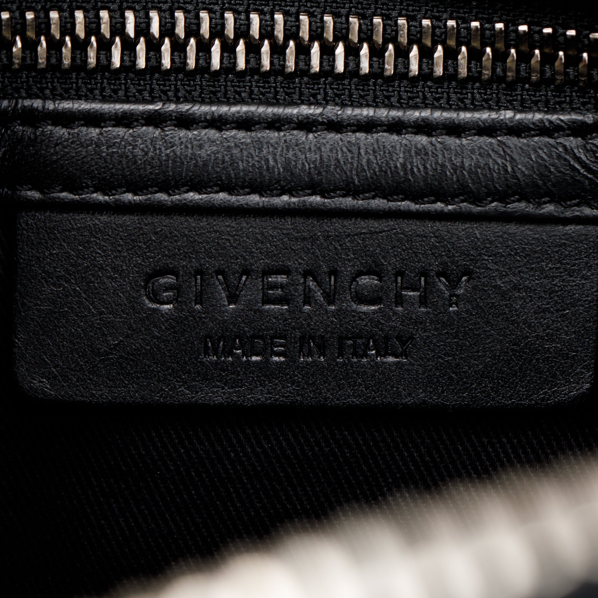Givenchy Black Grained Calfskin Small Antigona Bag