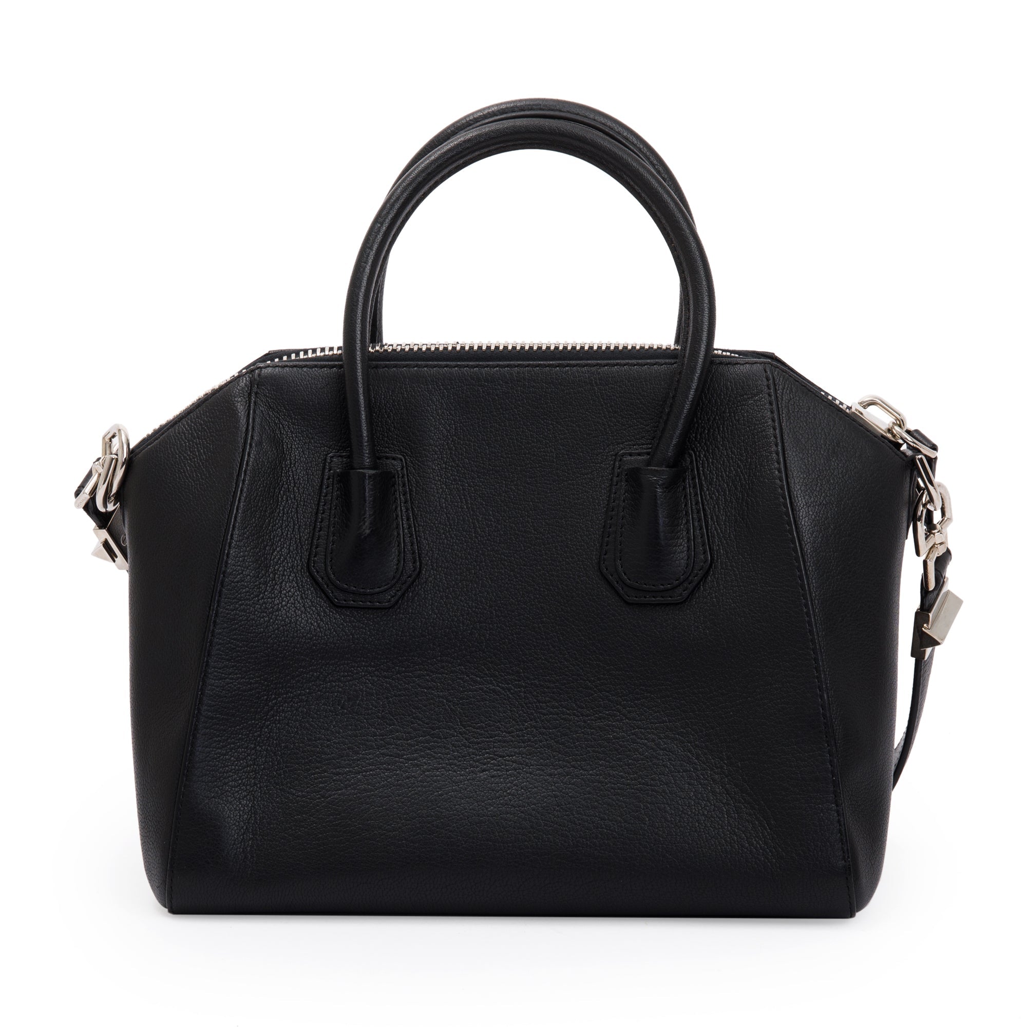 Givenchy Black Grained Calfskin Small Antigona Bag