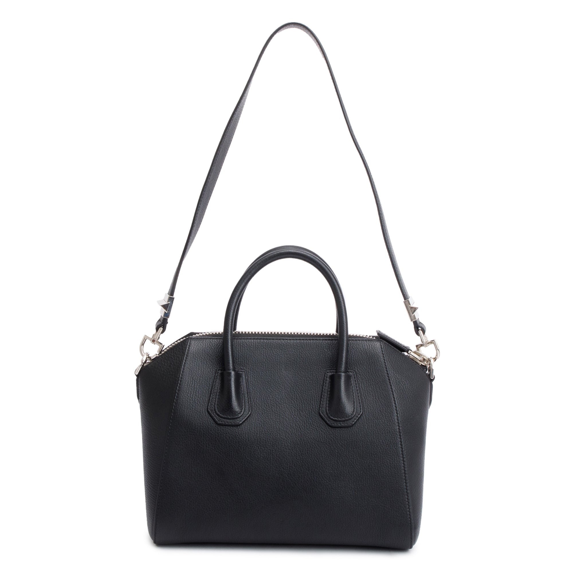 Givenchy Black Grained Leather Small Antigona Bag