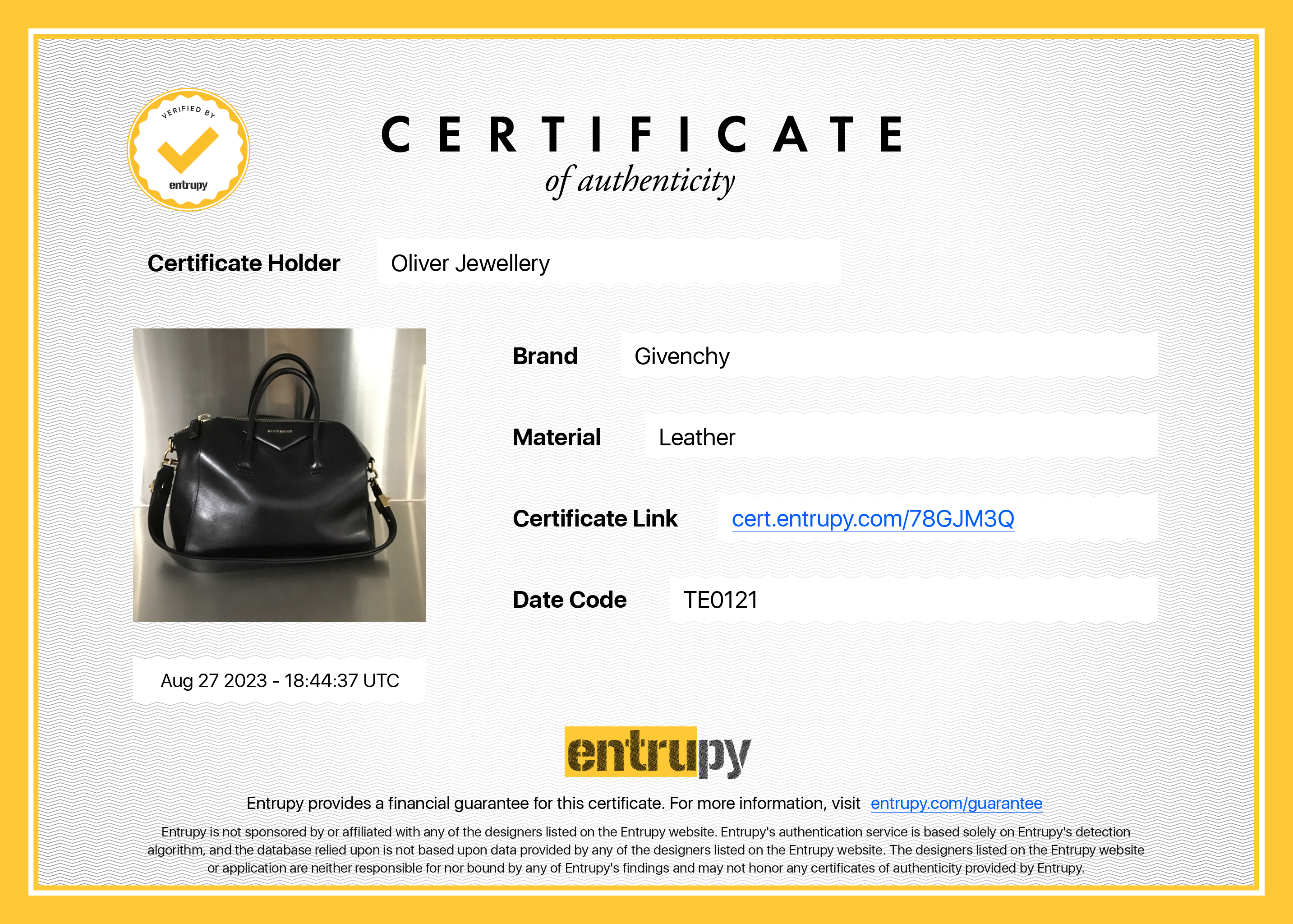 Givenchy Black Leather Medium Antigona Bag