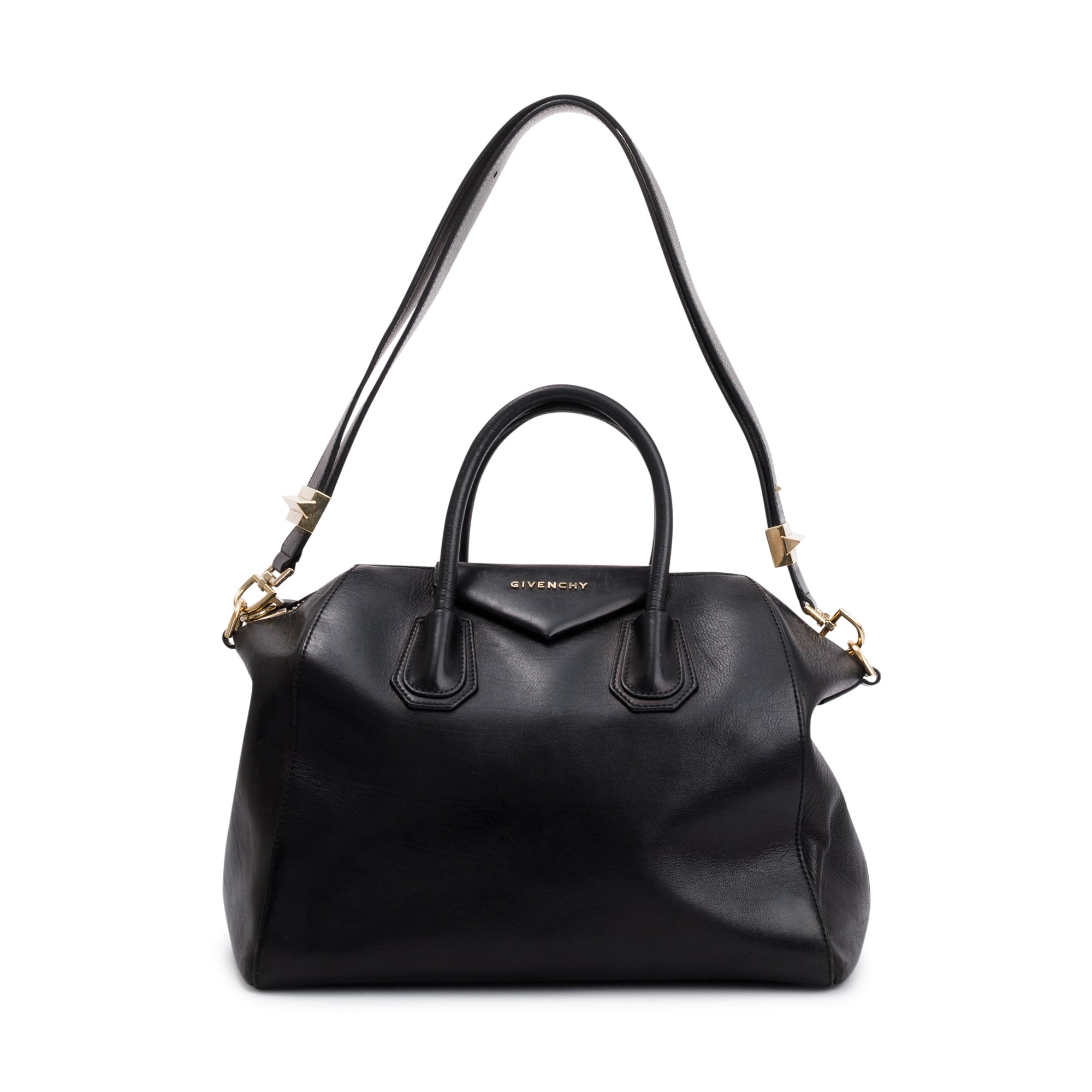 Givenchy Black Leather Medium Antigona Bag