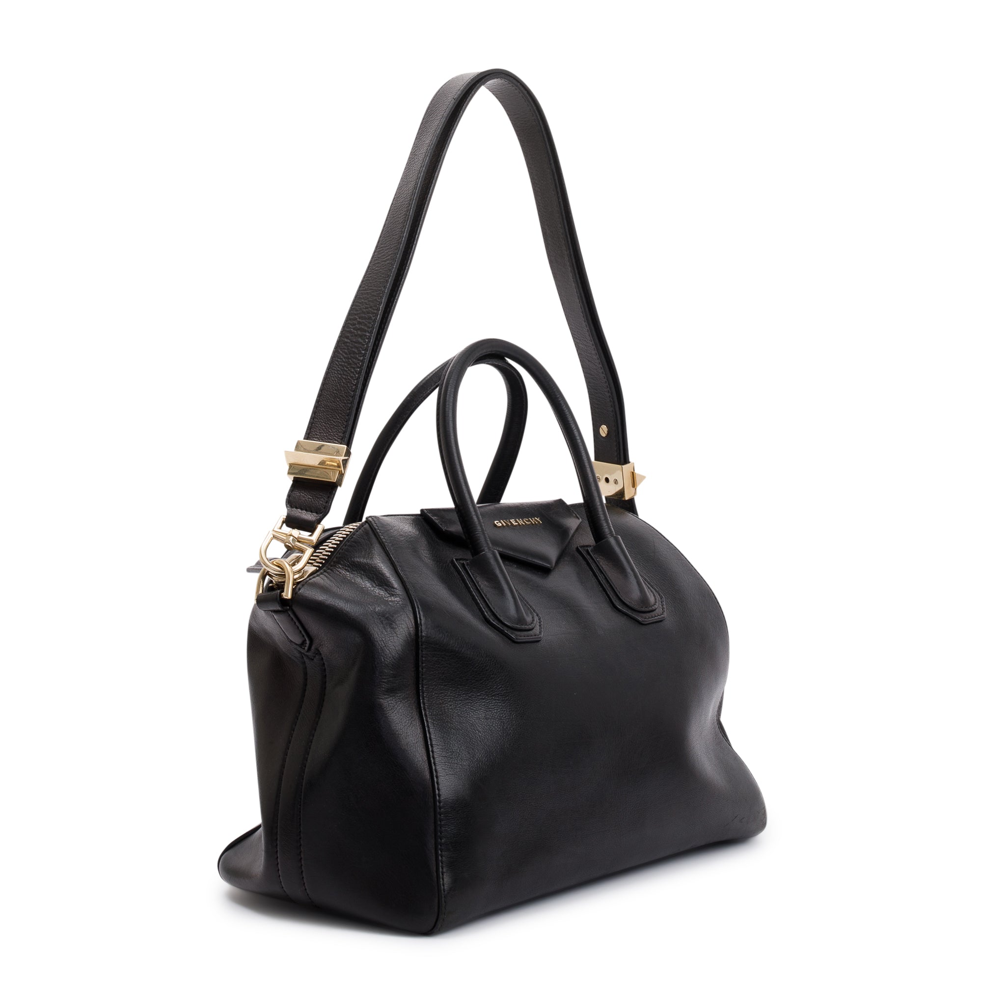 Givenchy Black Leather Medium Antigona Bag