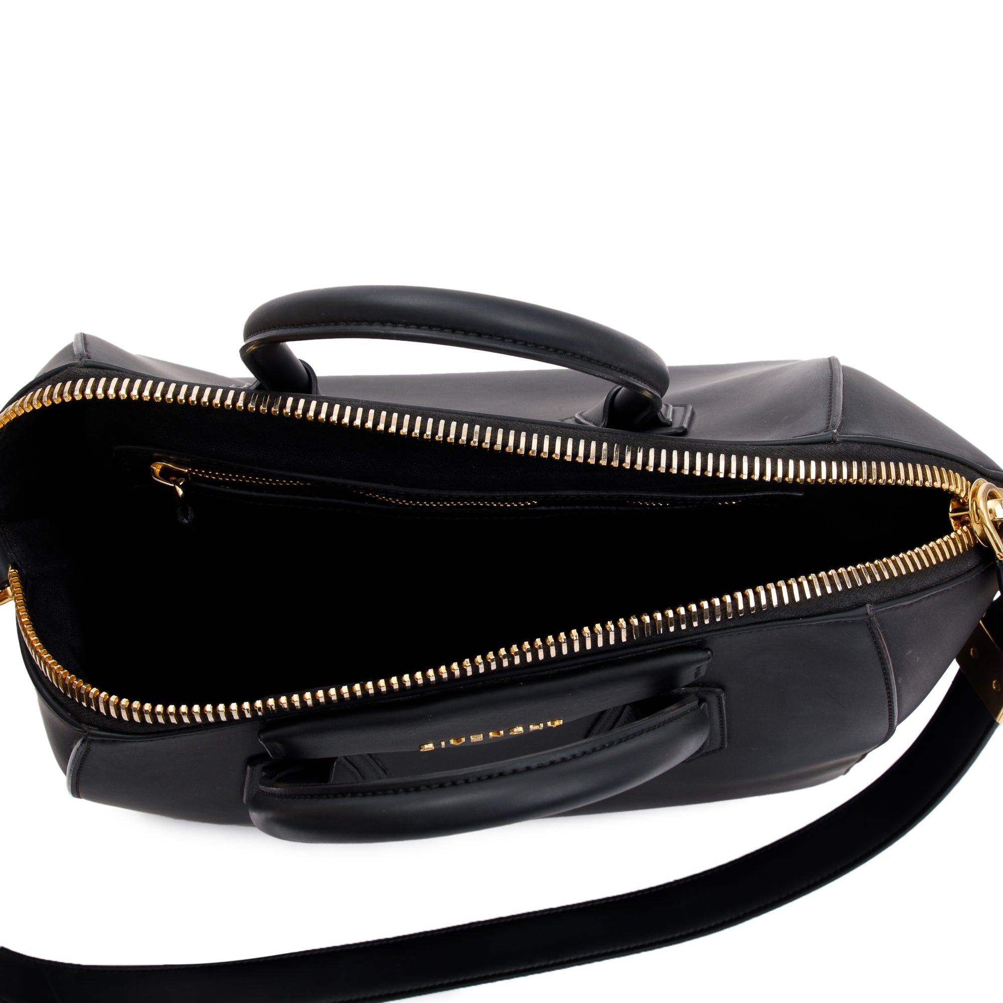 Givenchy Black Matte Leather Medium Antigona Bag