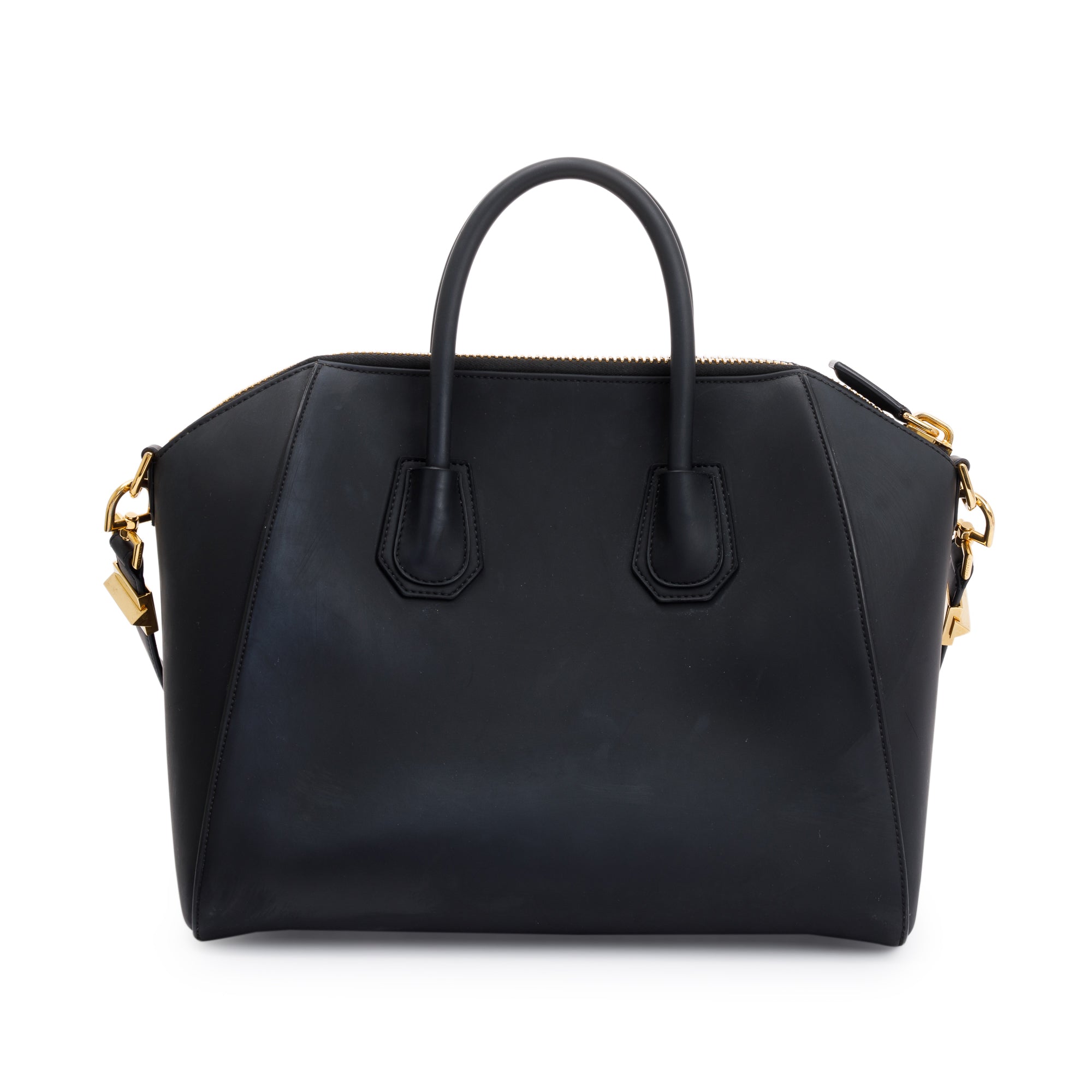 Givenchy Black Matte Leather Medium Antigona Bag