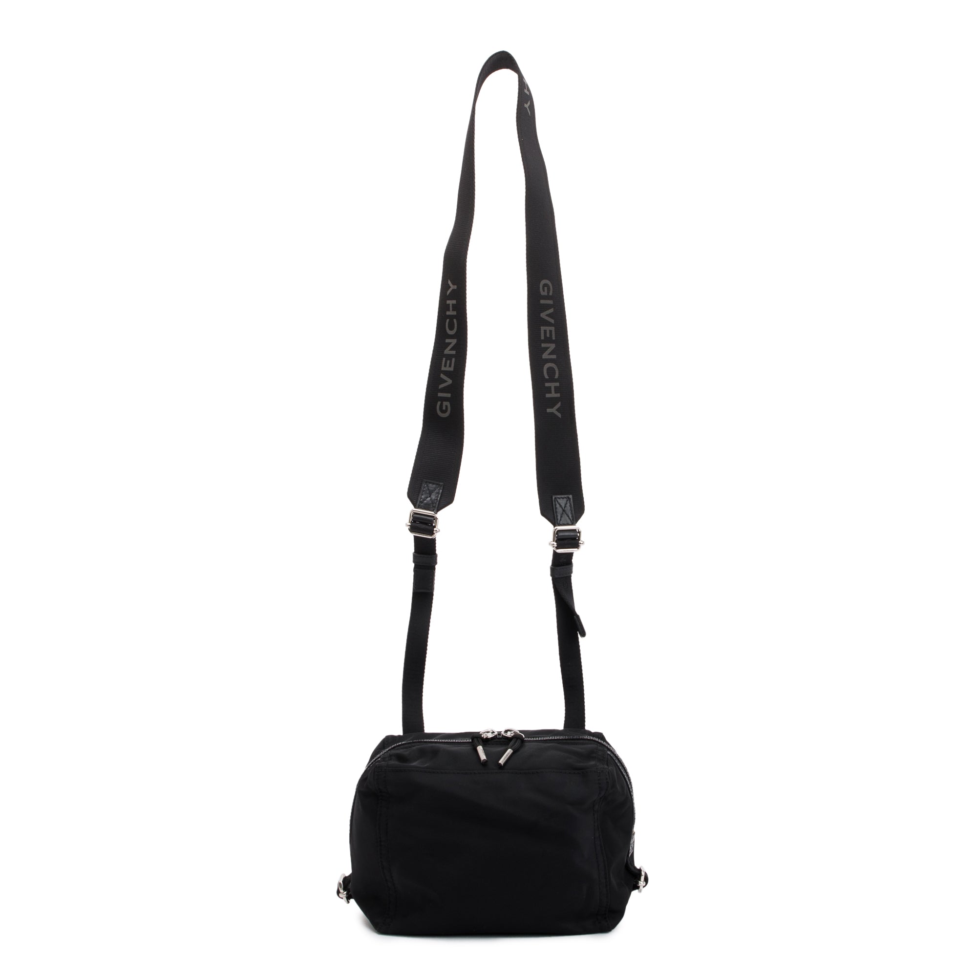 Givenchy Black Nylon Small Pandora Crossbody Bag