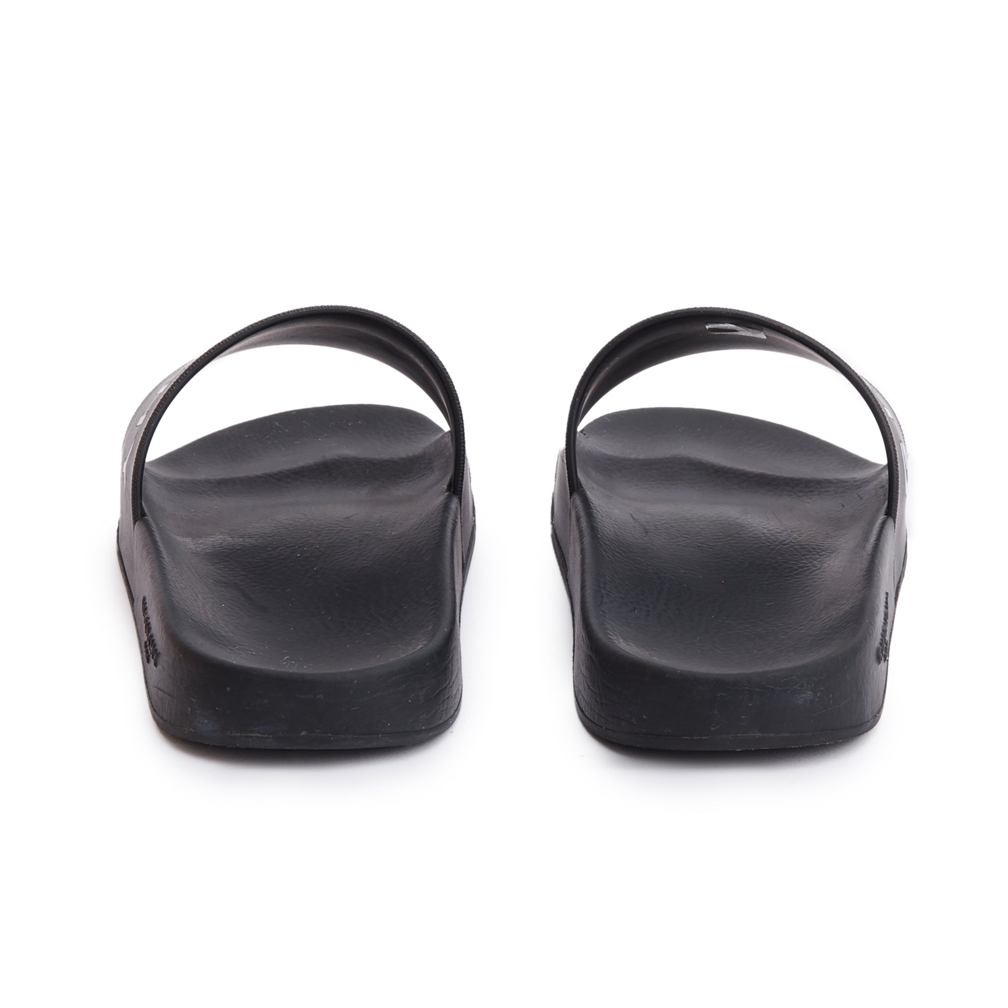 Givenchy Black Rubber Logo Slides, Size 39 w/ Box