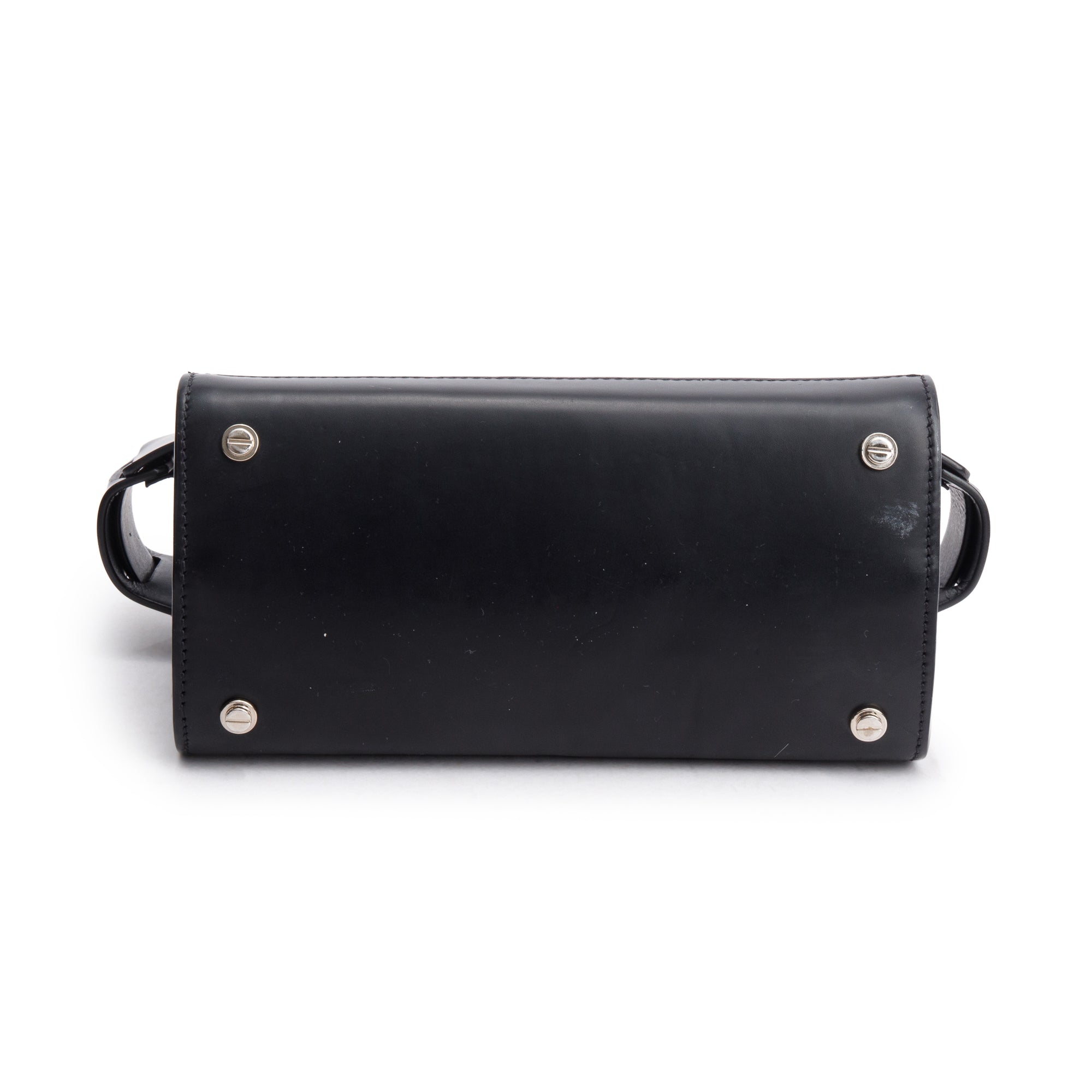 Givenchy Black Smooth Leather Small Horizon Top Handle bag