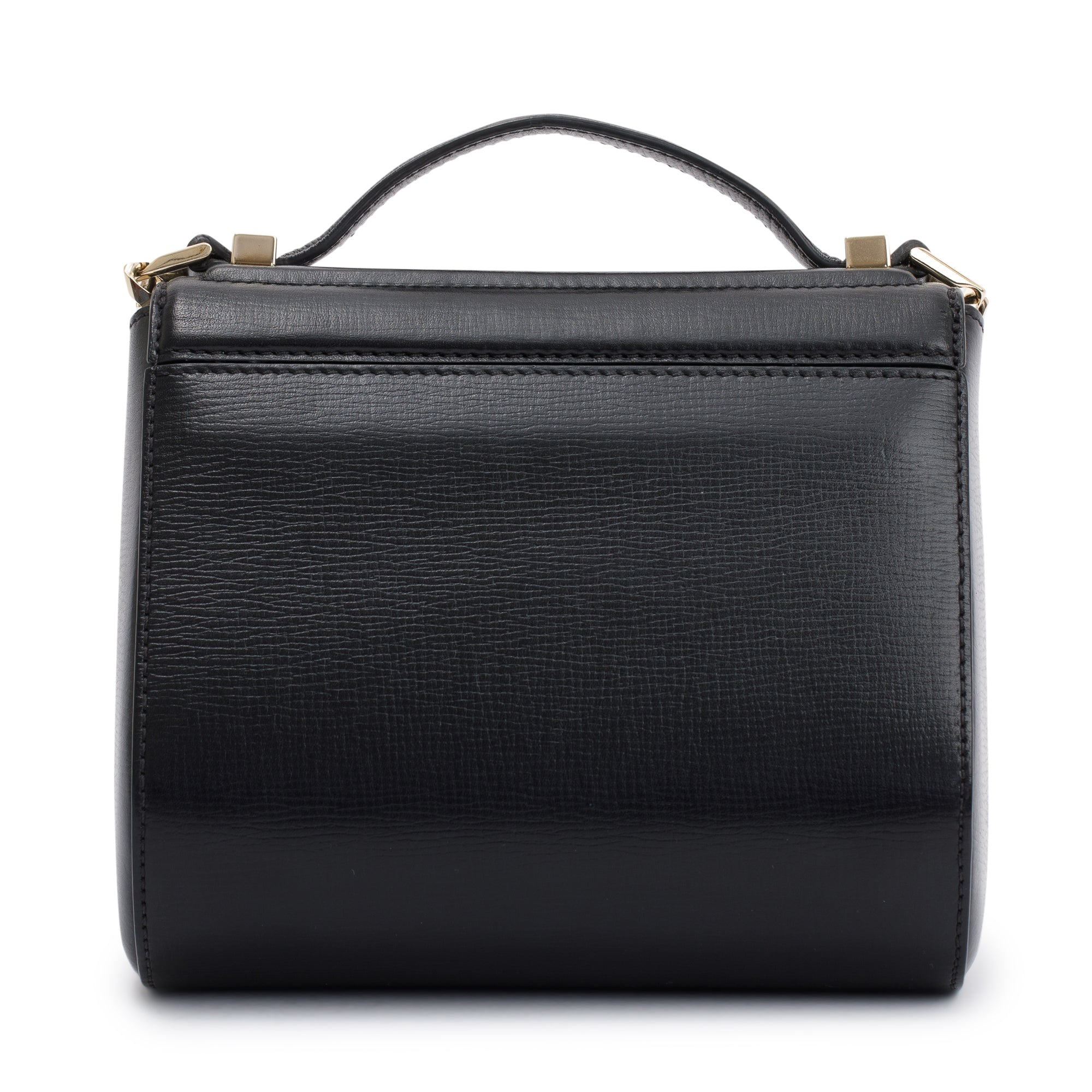 Givenchy Black Textured Calfskin Mini Pandora Box Chain Bag