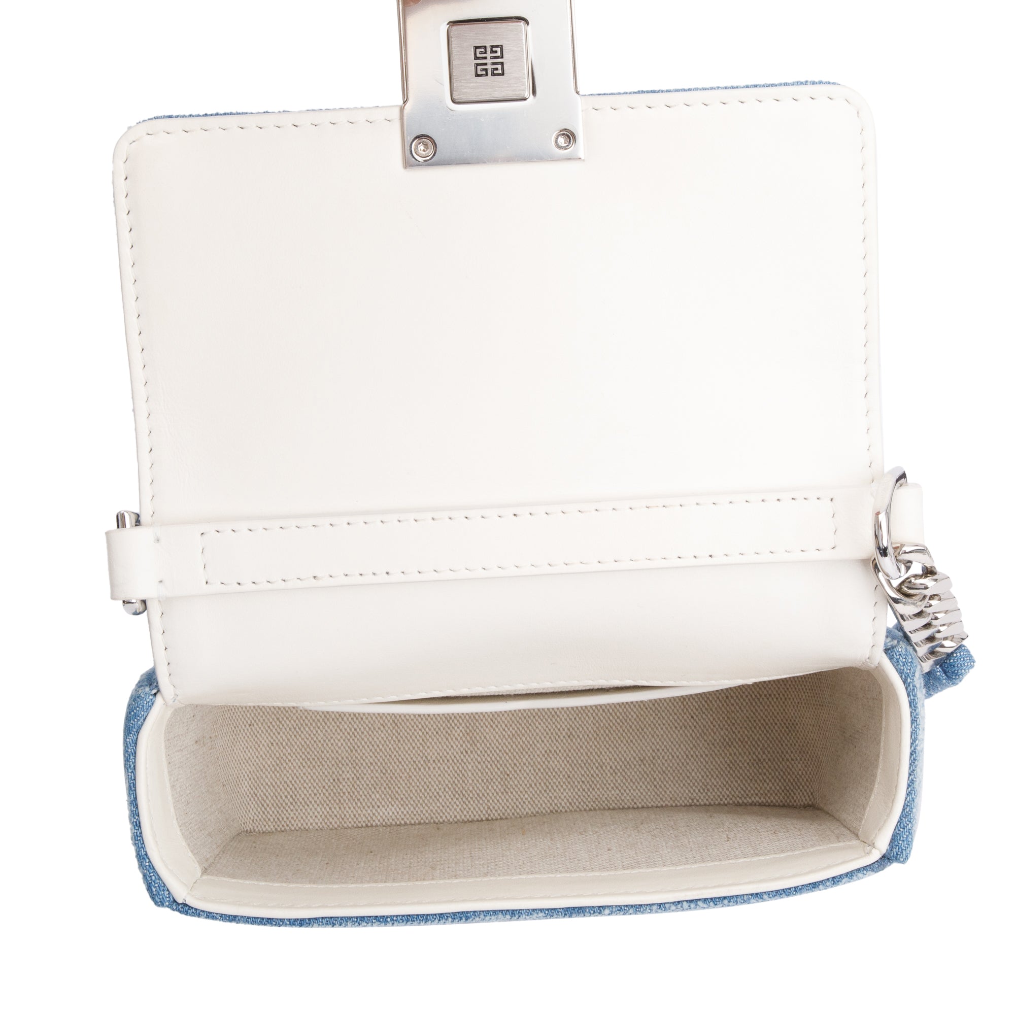 Givenchy Blue Denim Small 4G Crossbody Bag w/ Strap – OLIVER'S