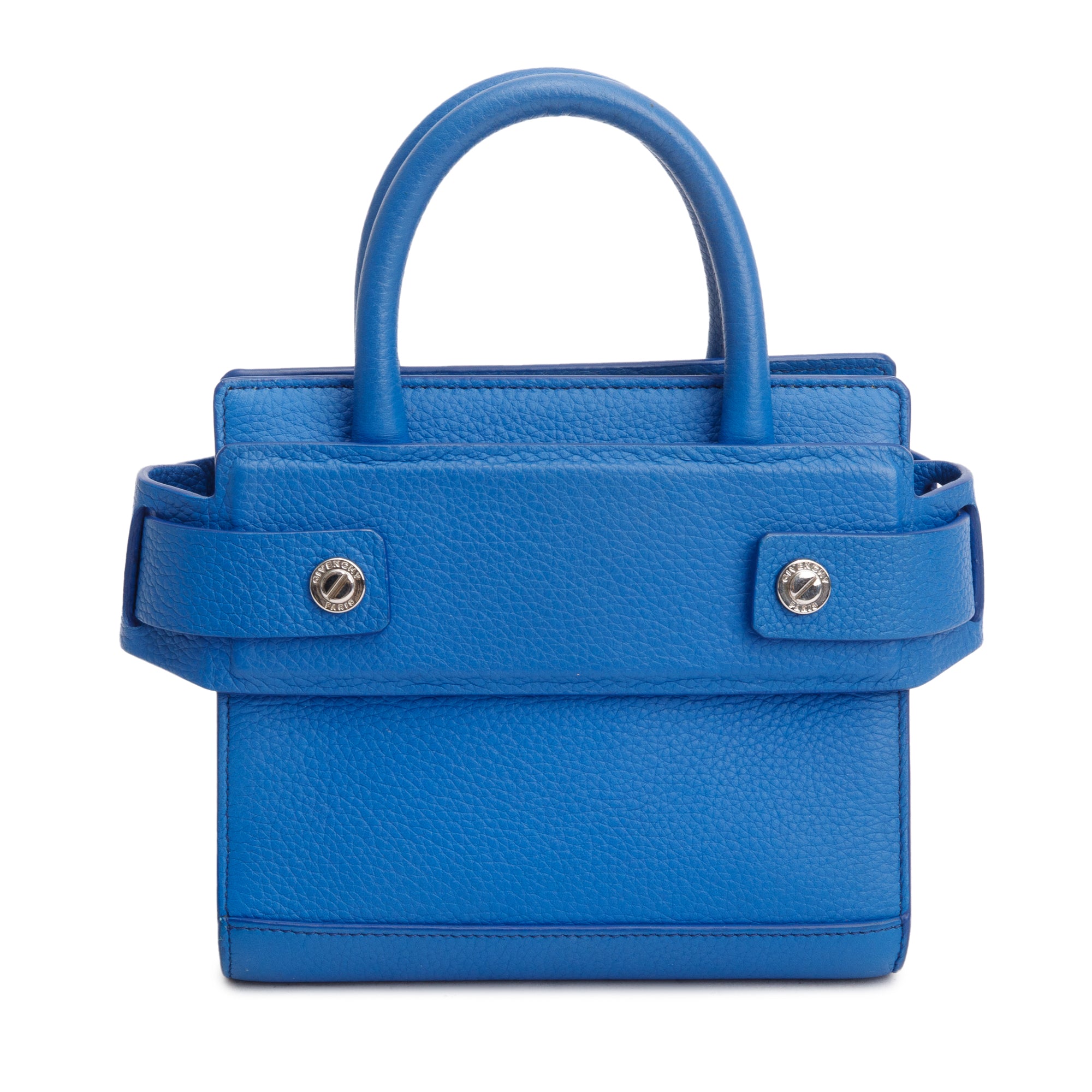 Givenchy Blue Leather Nano Horizon Top Handle bag w/ Strap – OLIVER'S