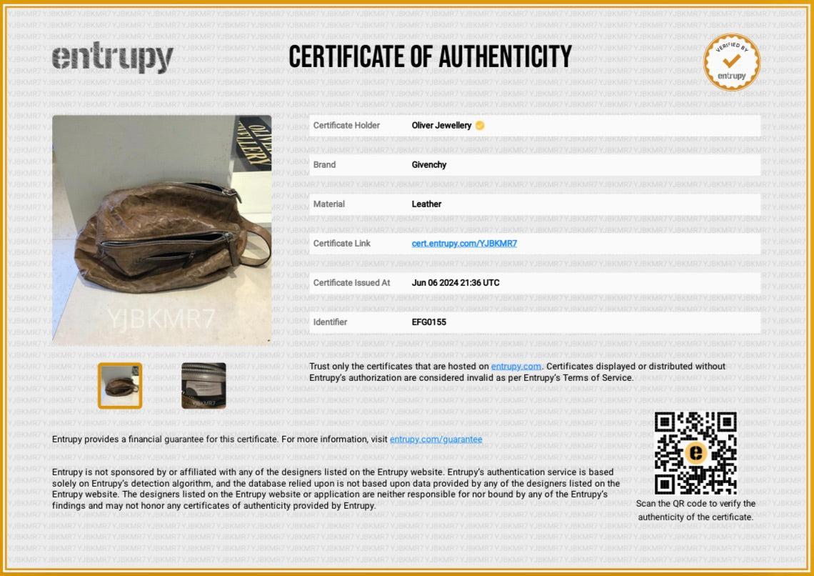 Givenchy Brown Sheepskin Medium Pandora Satchel